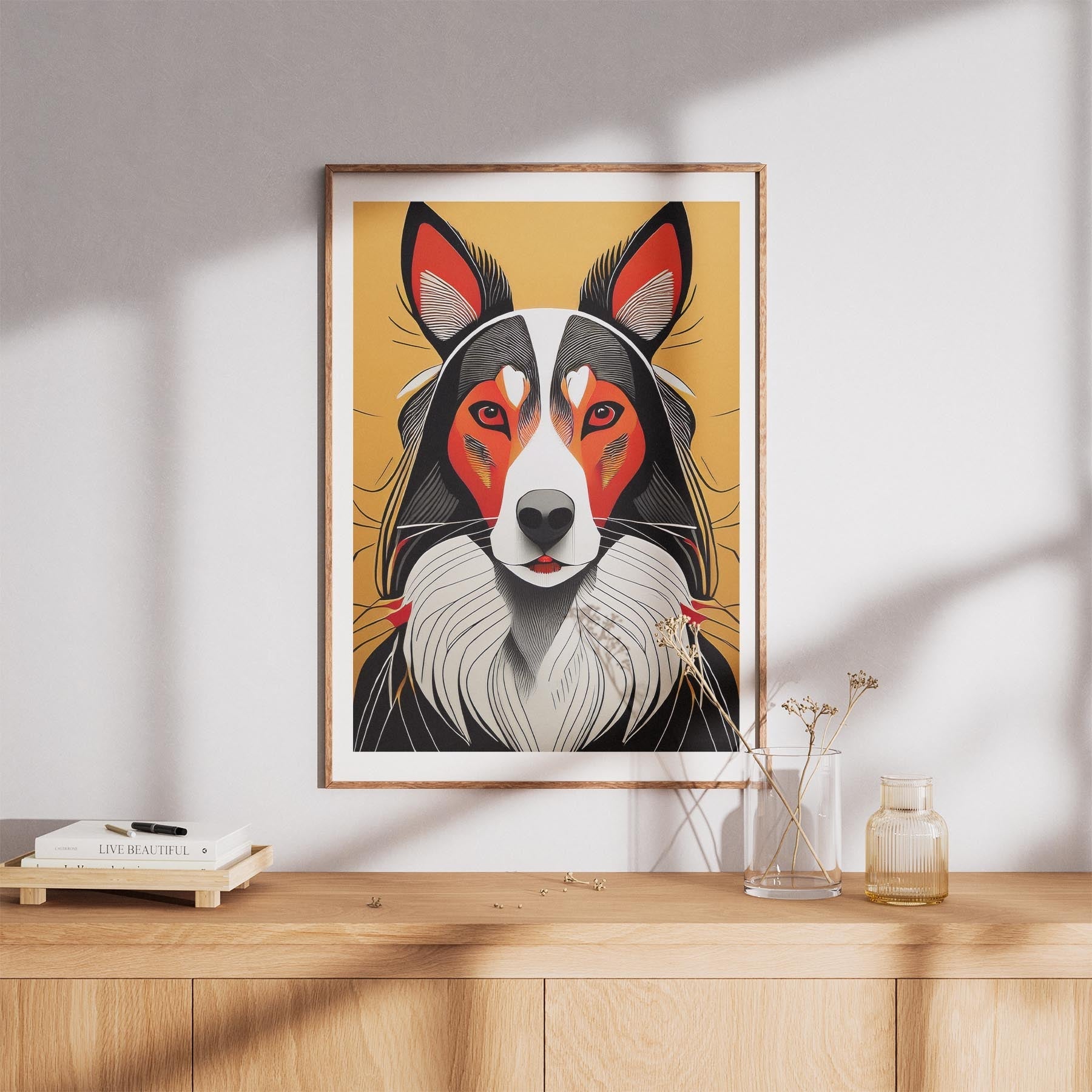 Rough Smooth Collie Geometric Orange Series image 8