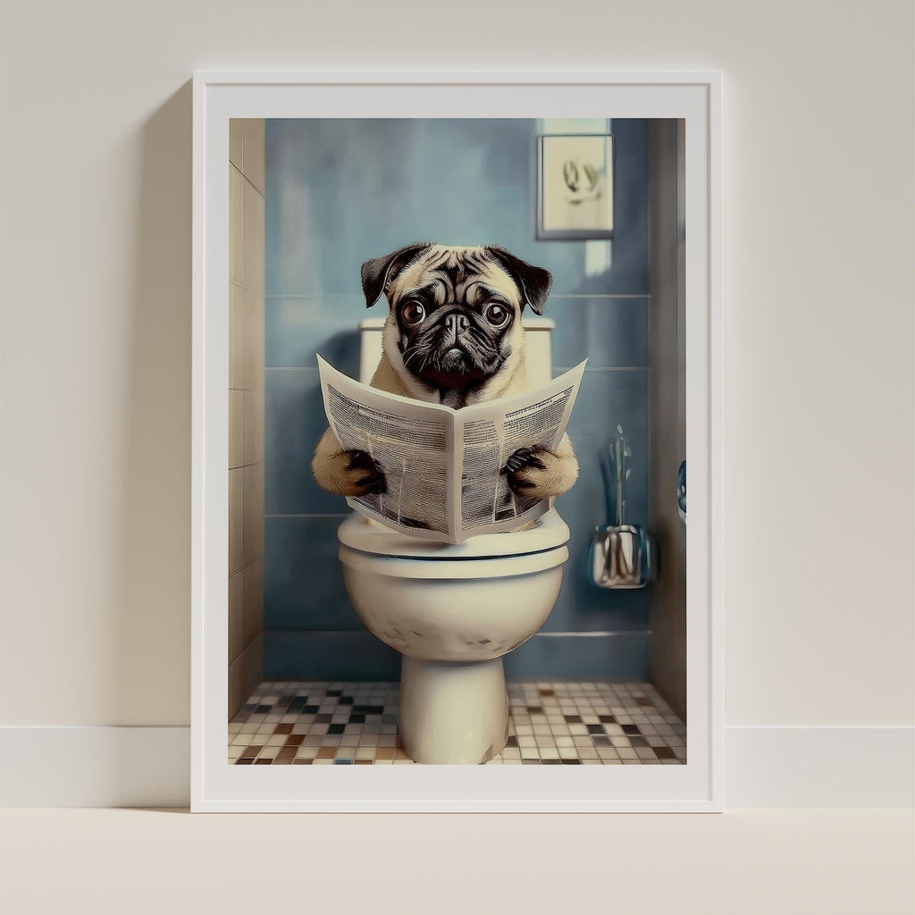 Pug Toilet Humour Dog Series 2 image 9