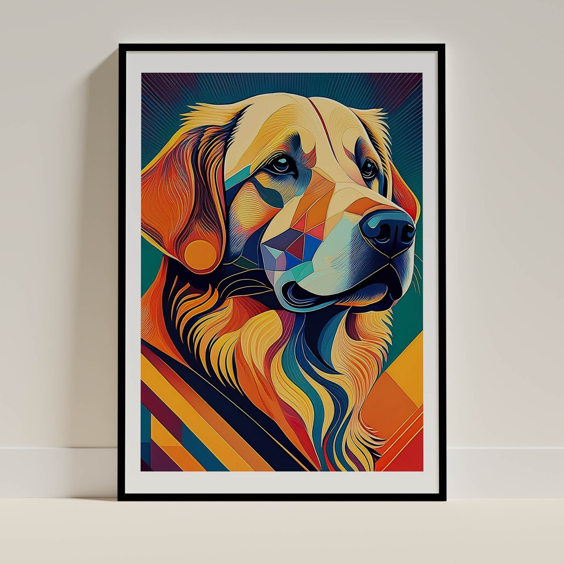 Golden Retriever Dog Art Print Unframed Vol 2 | 11 Unique Designs | Wall Art Gift for Dog Lovers - Image 11 | Dogsy & Co