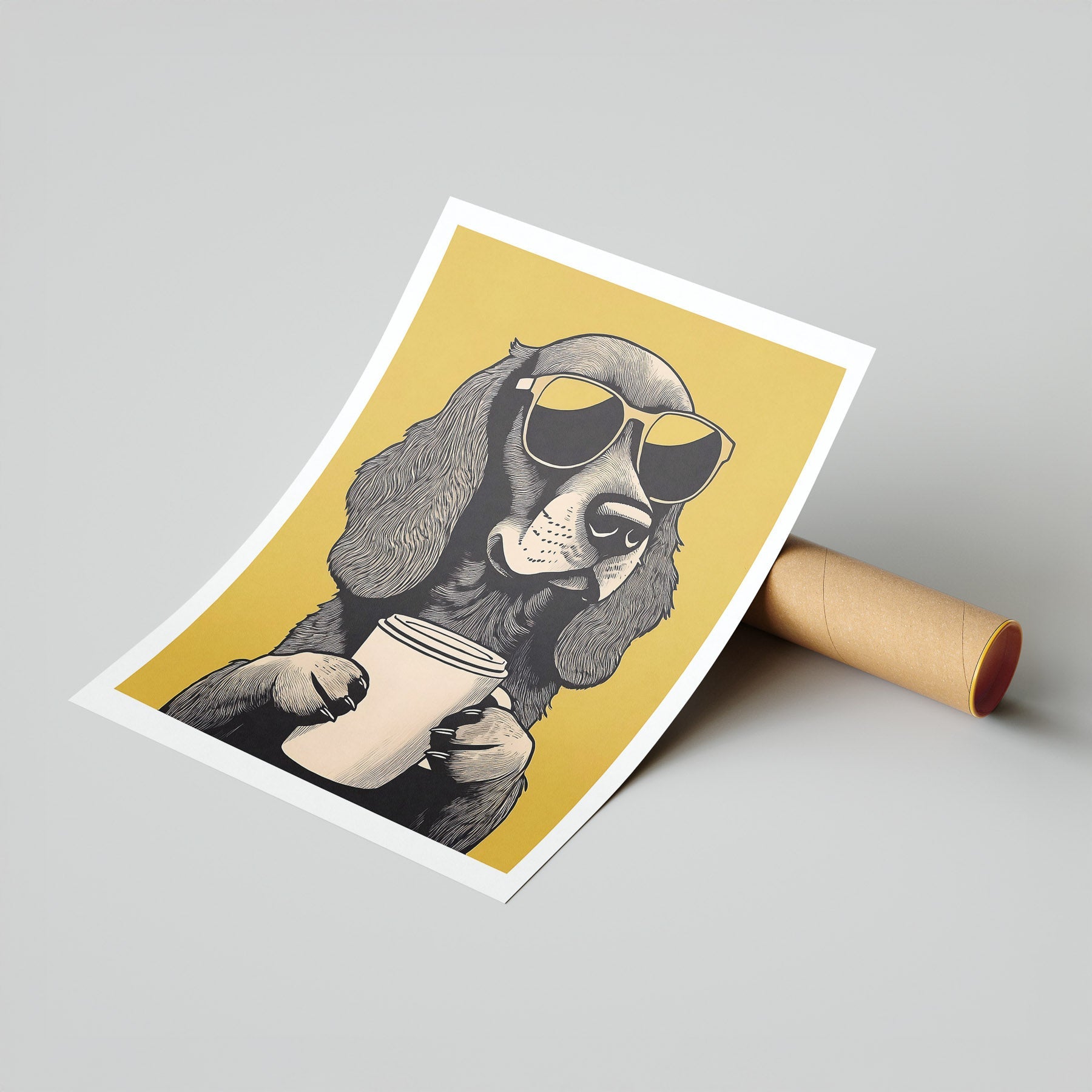 Cocker Spaniel Chillin Coffee Dog image 7