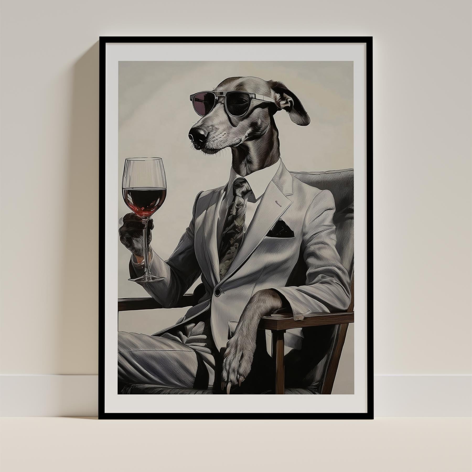 Greyhound Dog Art Print Unframed Vol 1 | 11 Unique Designs | Wall Art Gift for Dog Lovers - Image 9 | Dogsy & Co