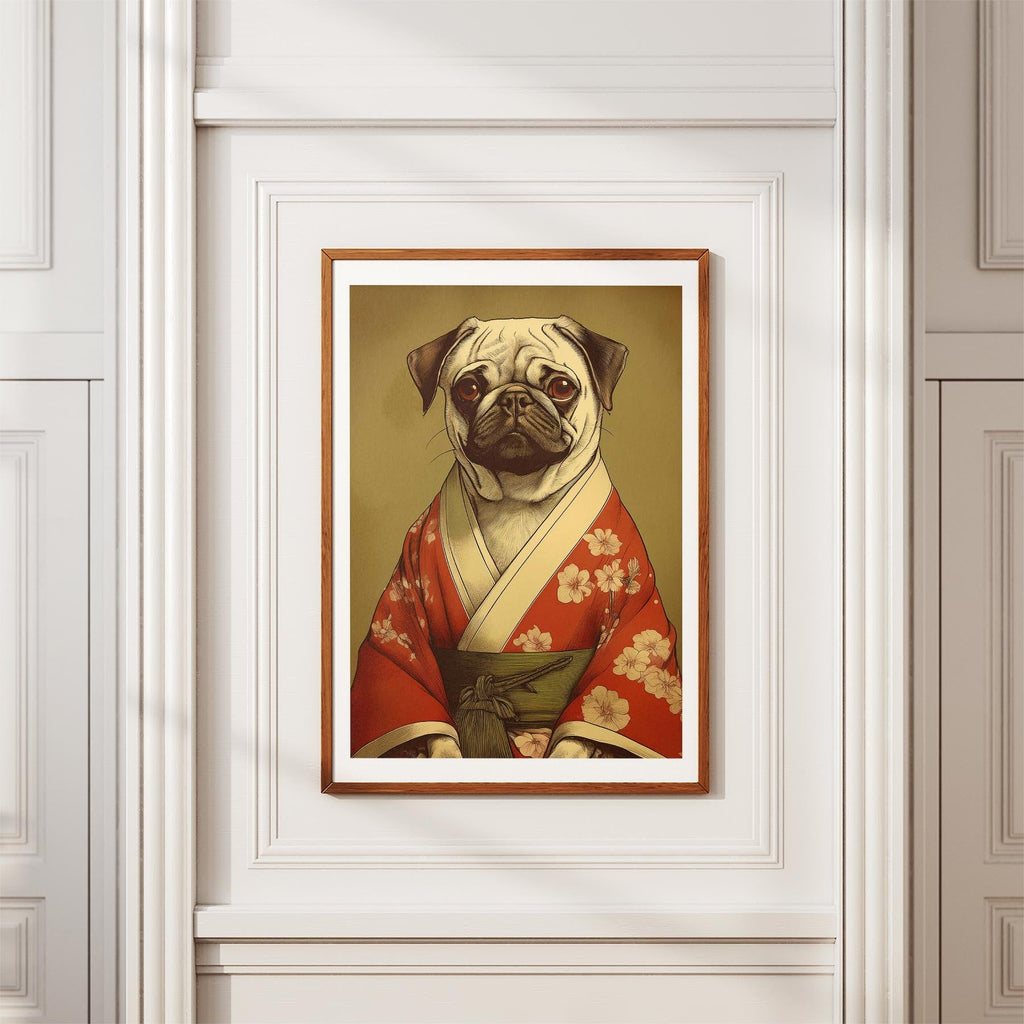 Pug Japanse Kimono Dog Series image 3