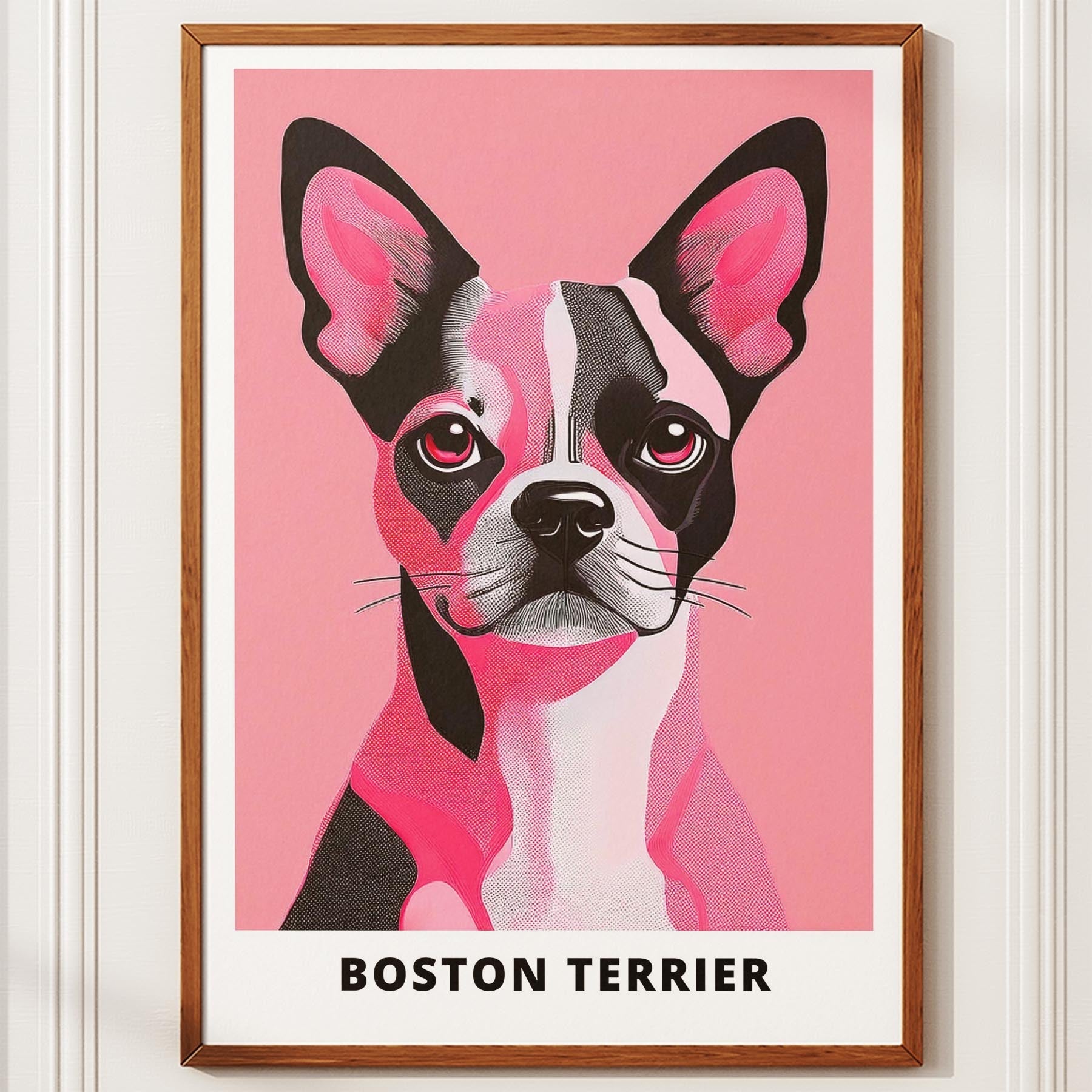 Boston Terrier Pink and Black Dog Series 2 image 10