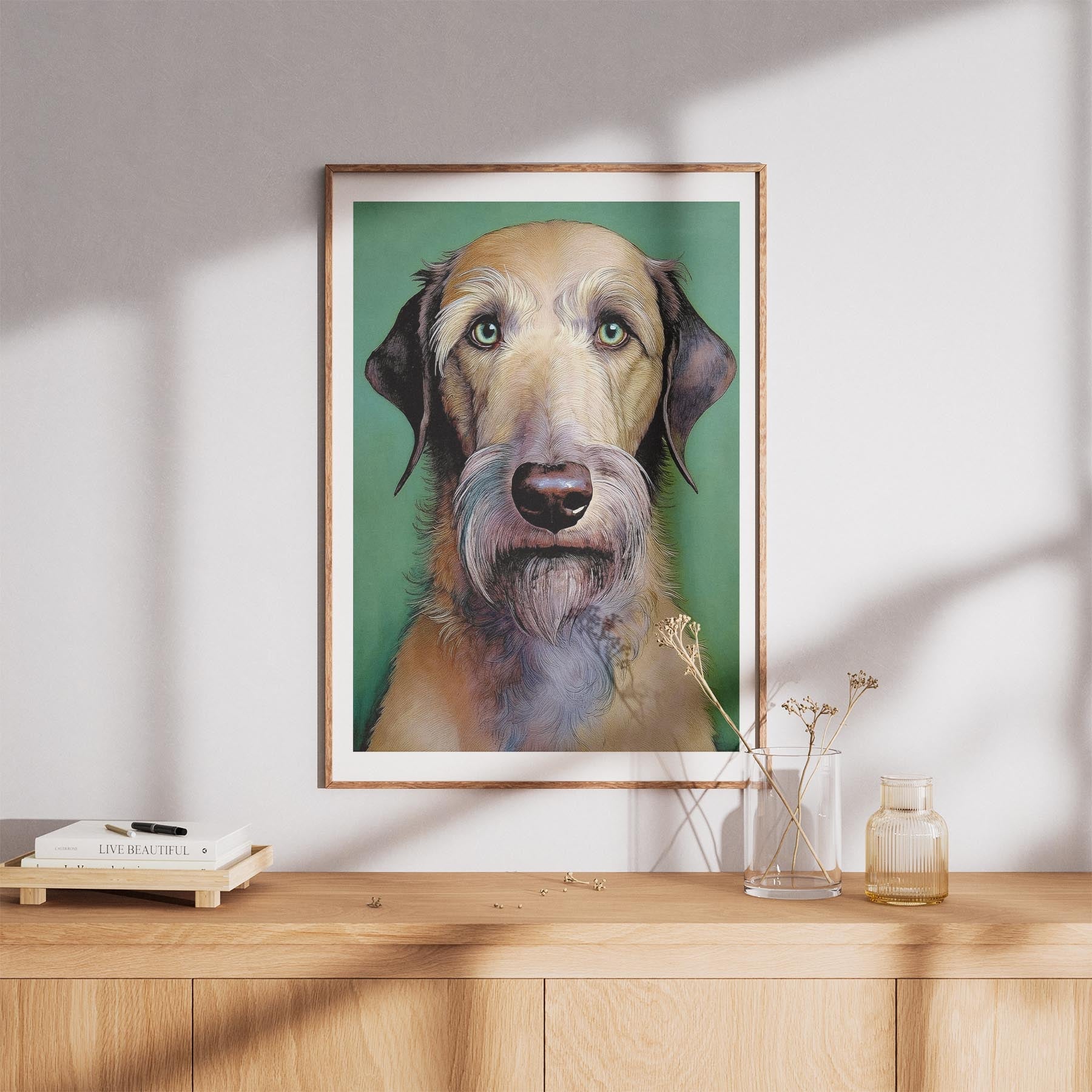 Irish Wolfhound Green Painted Series image 8