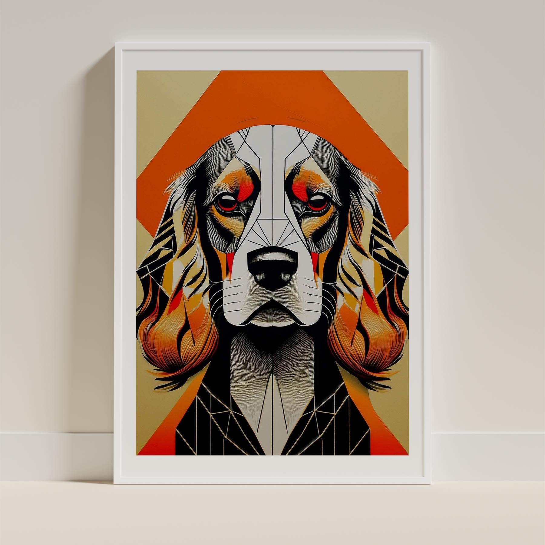 Cocker Spaniel Geometric Orange Series image 9