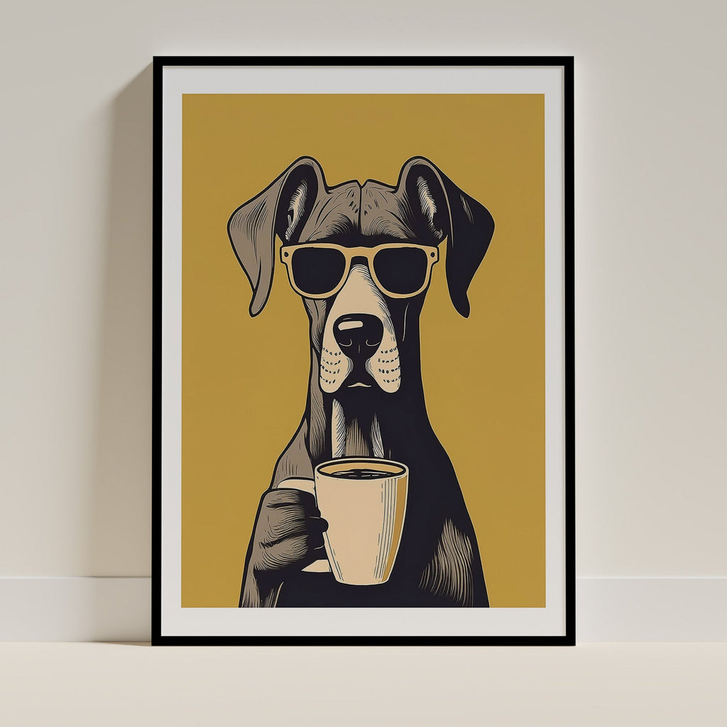 Great Dane Chillin Coffee Dog image 0