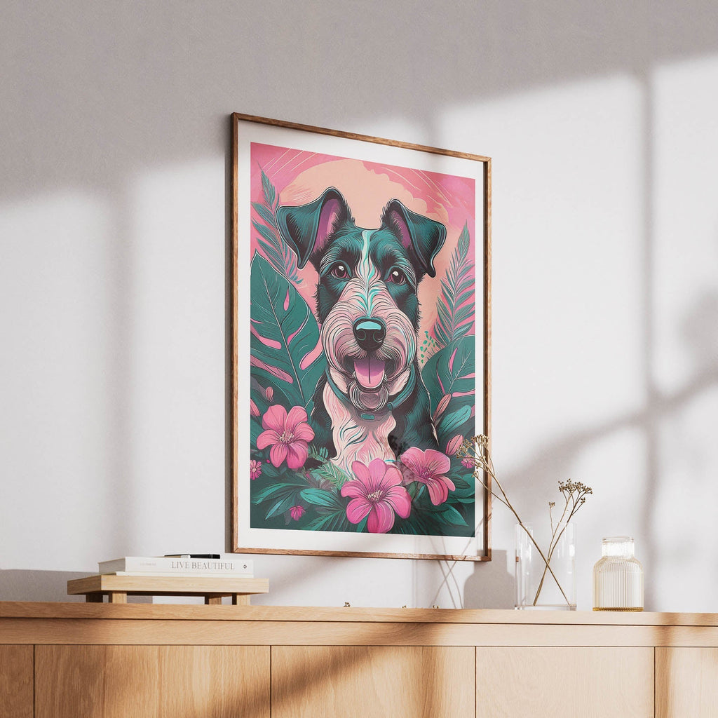 Fox Terrier Flowery Dog image 6