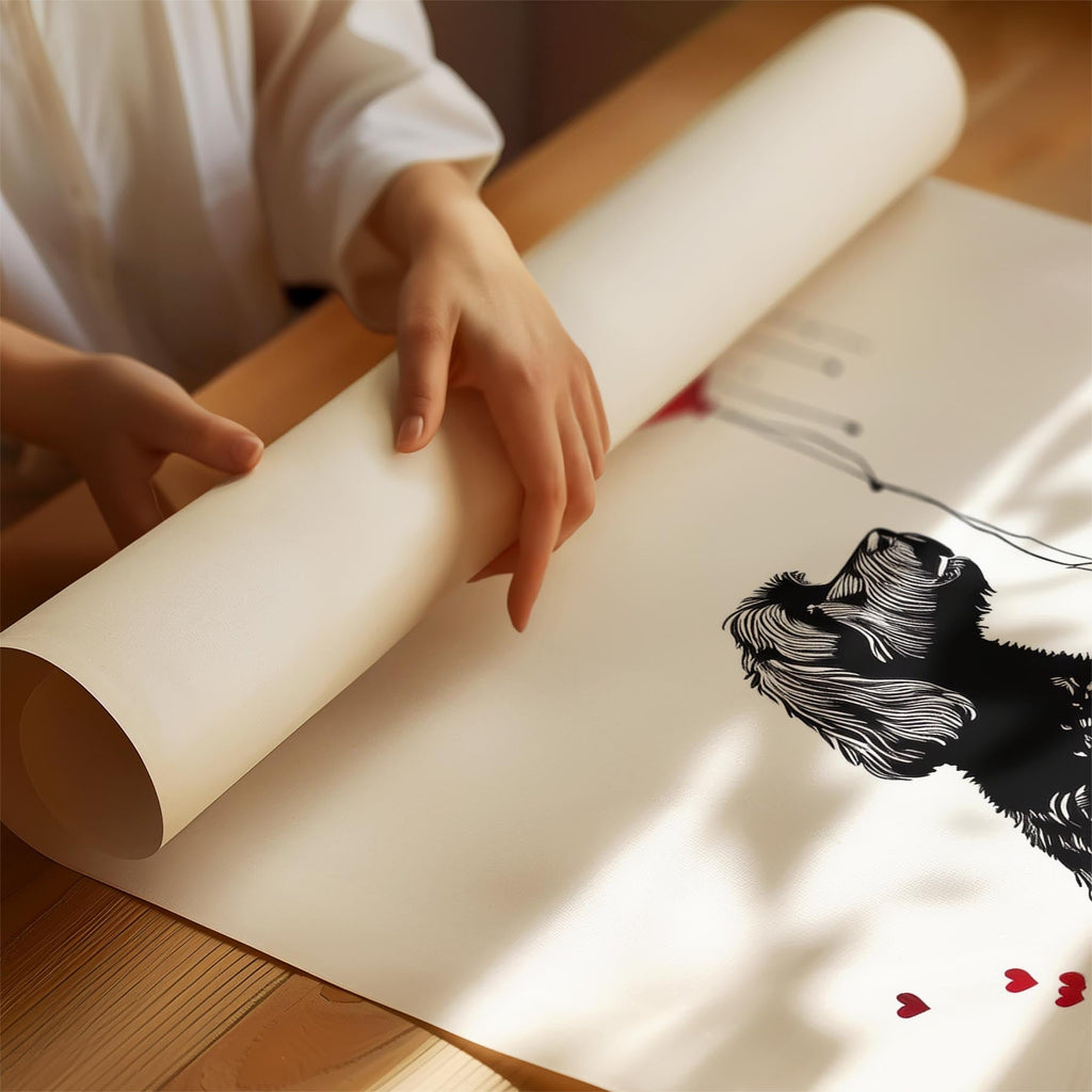 Cavoodle DOGSY Series inspired by the Art of Banksy with text Dogsy image 1