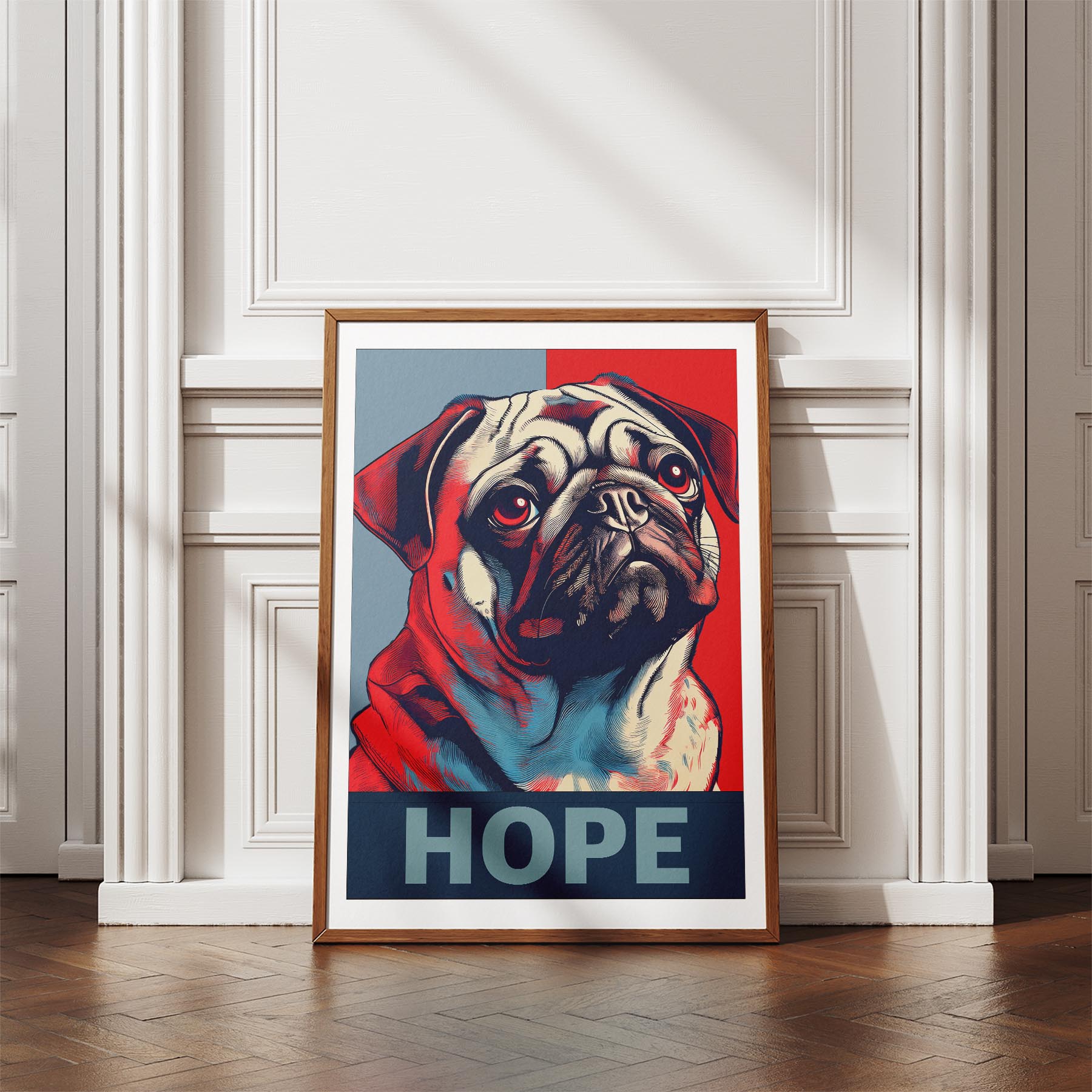 Pug HOPE Series Inspired by the Obama Poster image 4