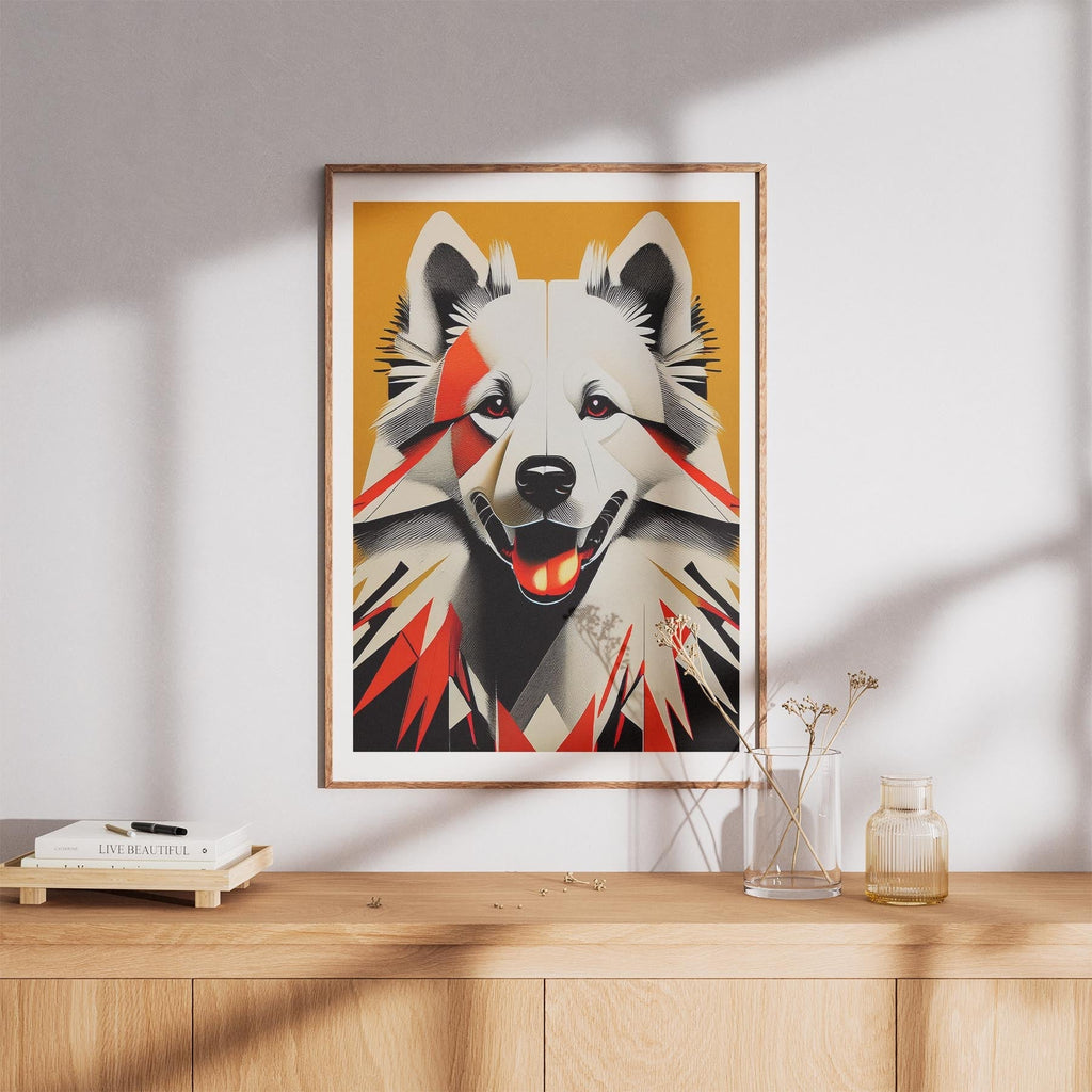 Samoyed Geometric Orange Series image 8