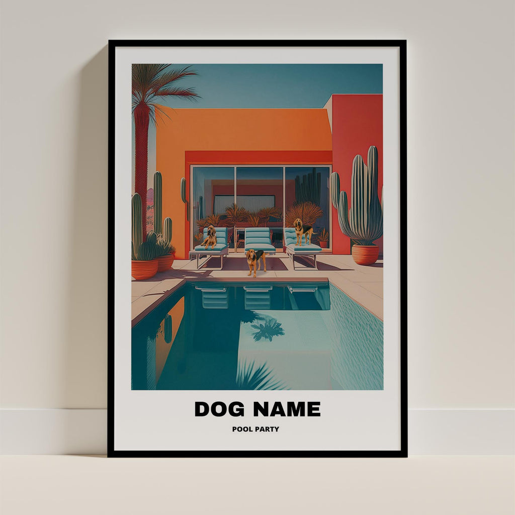 Blood Hound Custom Pool Party WITH TEXT image 0