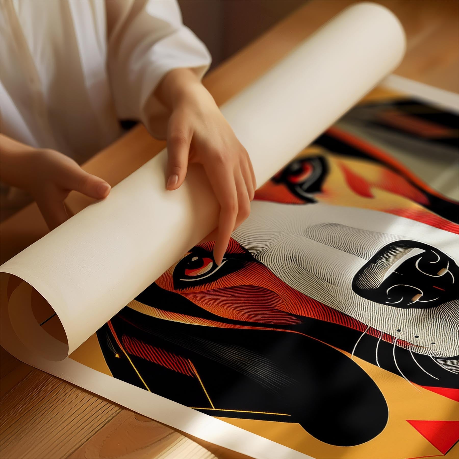 Bloodhound Geometric Orange Series image 1