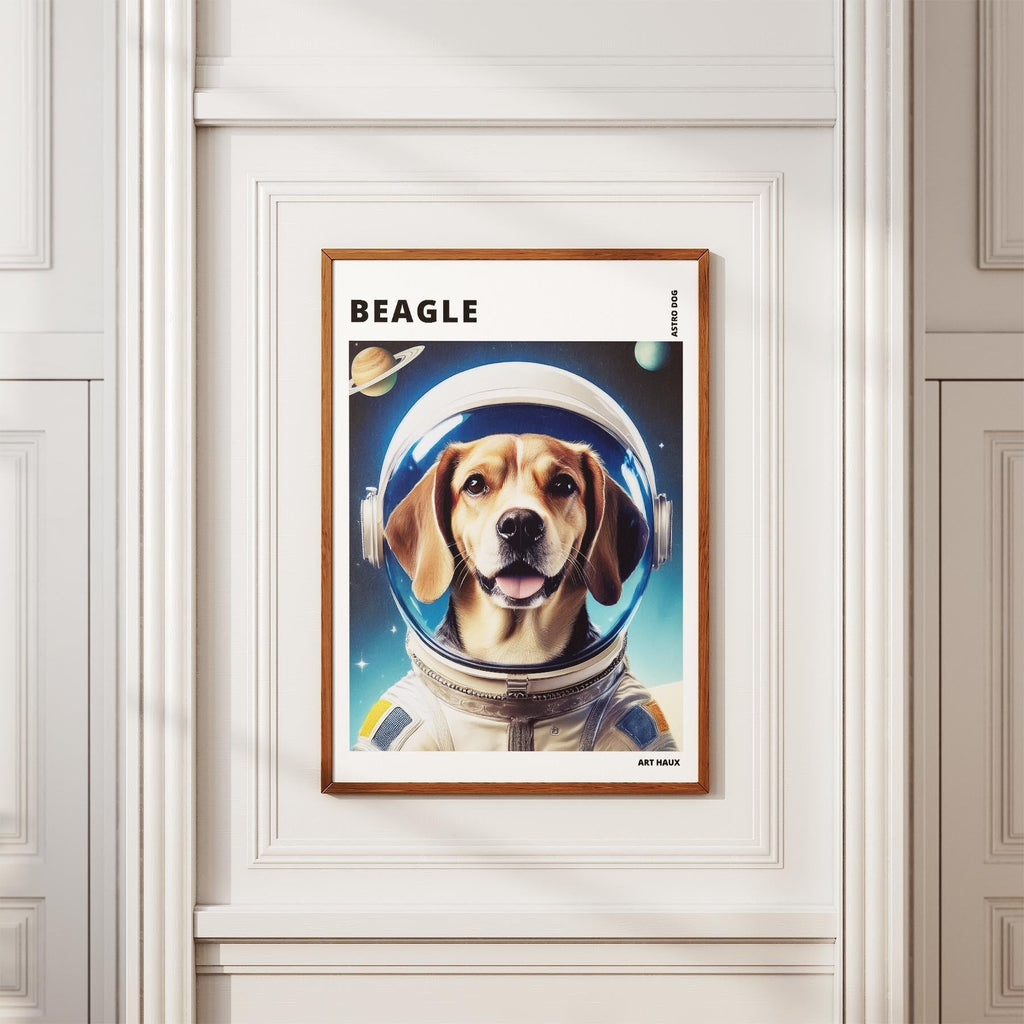 Beagle Astronaut Dog Series with Text Astro Dog image 3