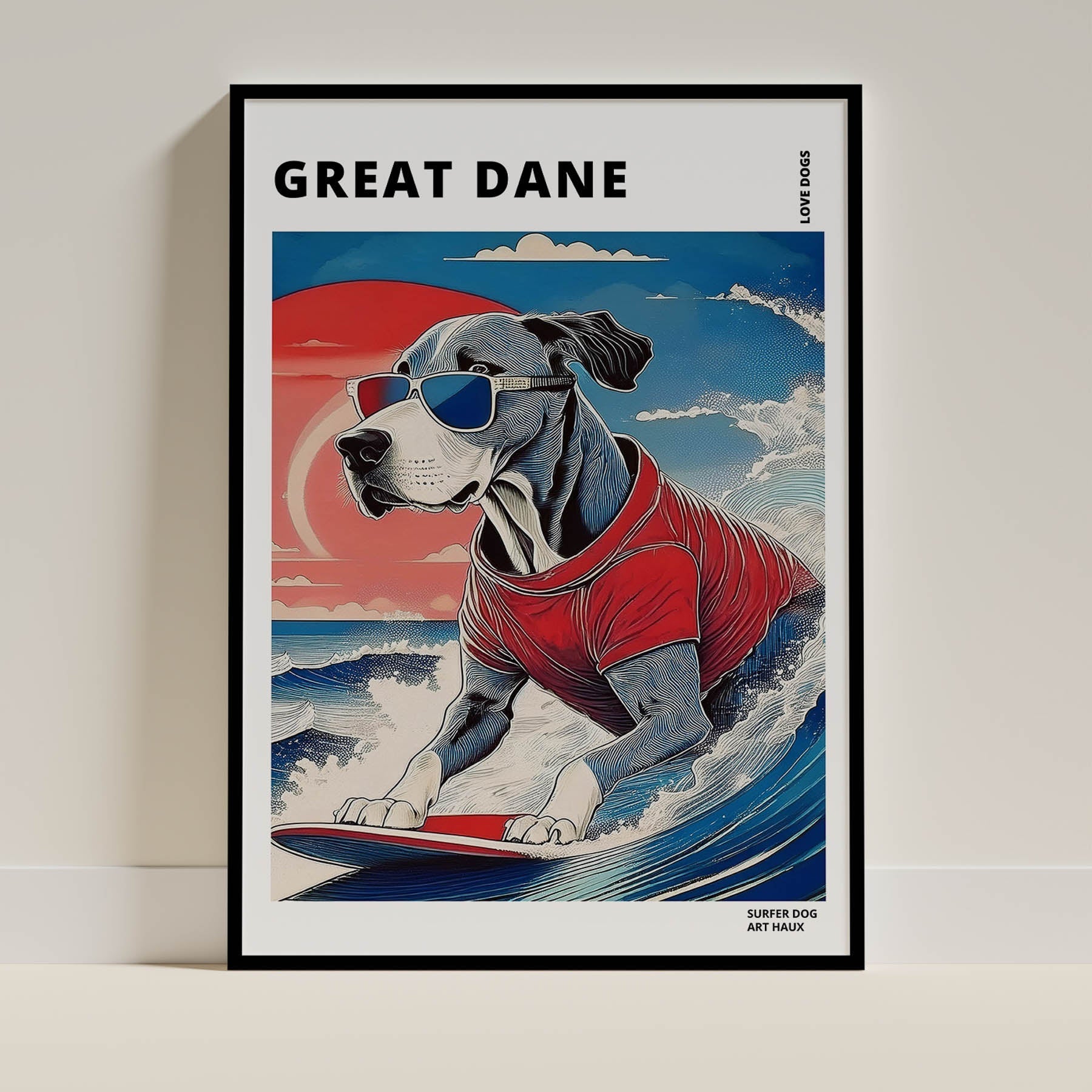 Great Dane Dog Art Print Unframed Vol 2 | 11 Unique Designs | Wall Art Gift for Dog Lovers - Image 5 | Dogsy & Co