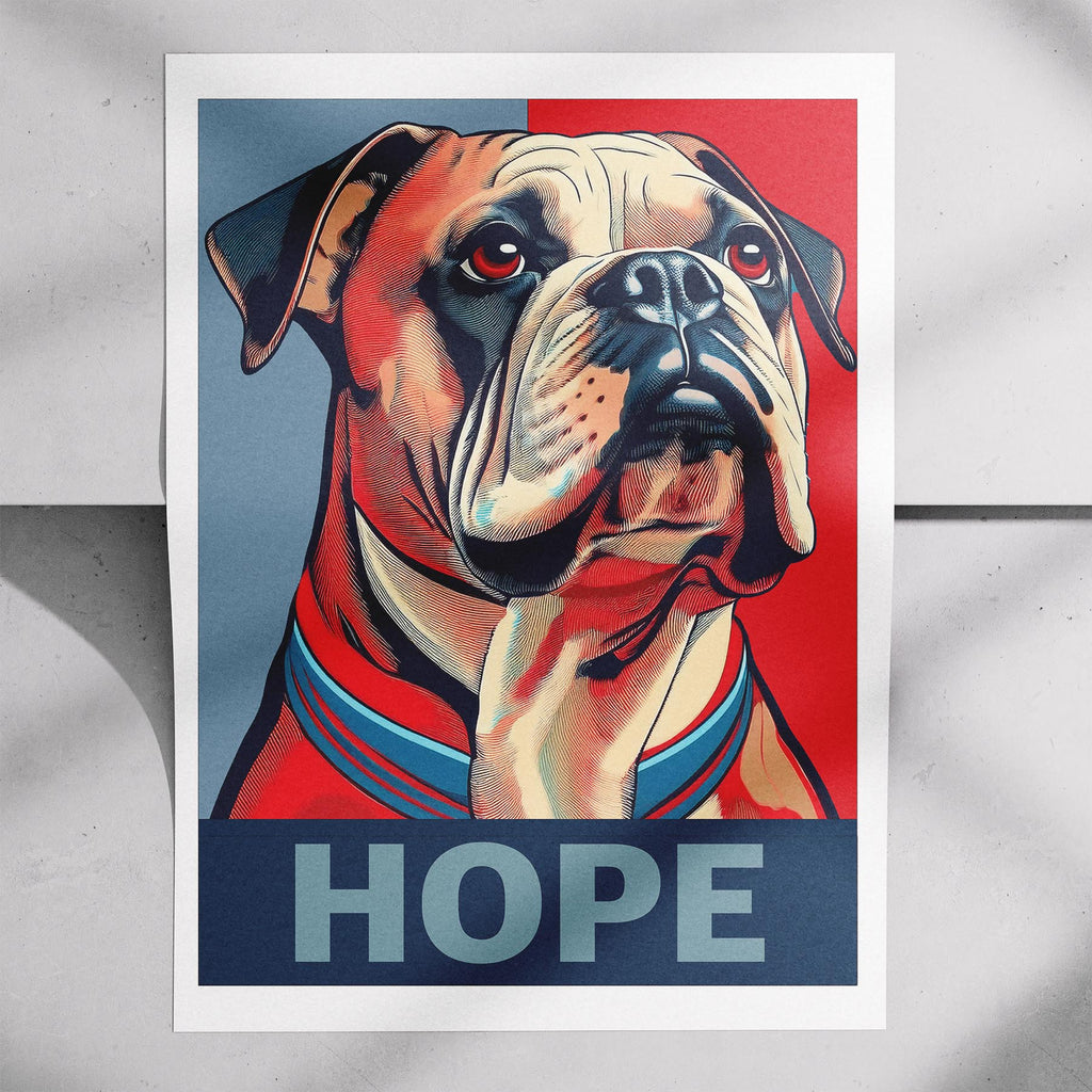 Bulldog HOPE Series Inspired by the Obama Poster image 7