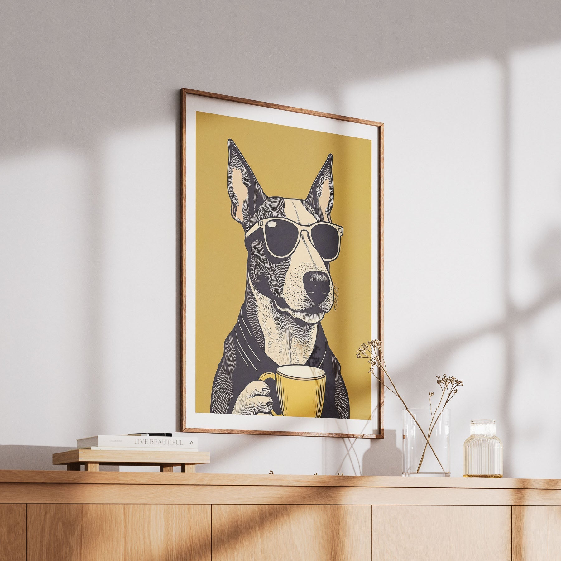 Bullterrier Chillin Coffee Dog image 6