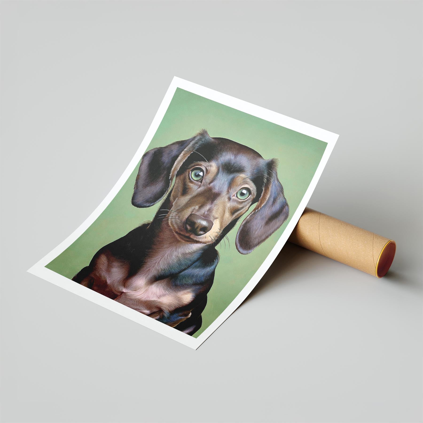 Dachshund Green Painted Series image 6