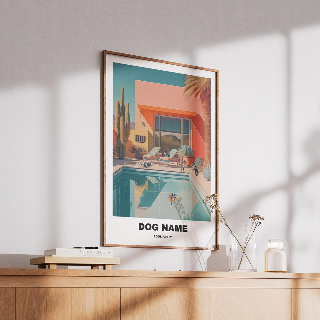 Border Collie Custom Pool Party WITH TEXT image 5