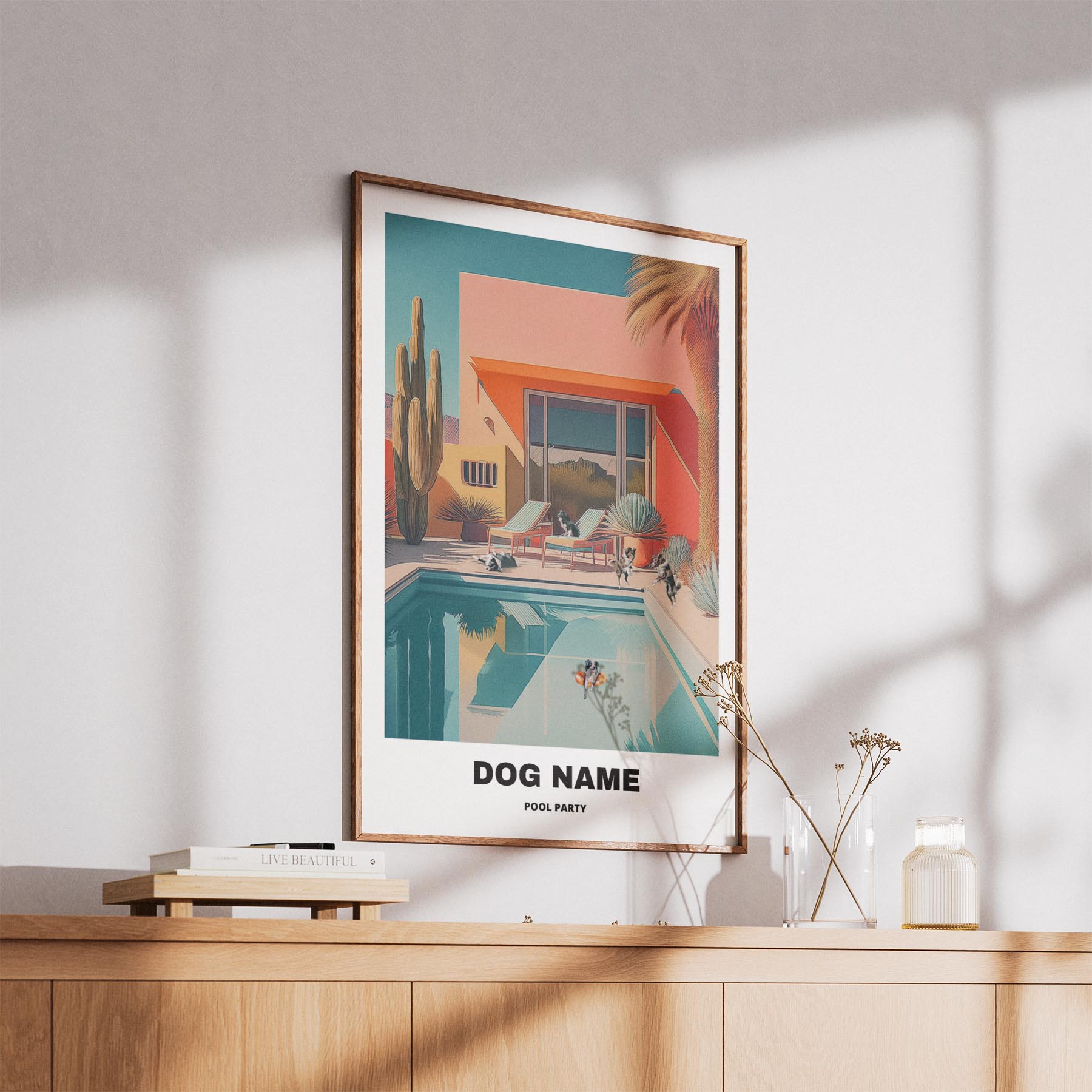 Border Collie Custom Pool Party WITH TEXT image 5