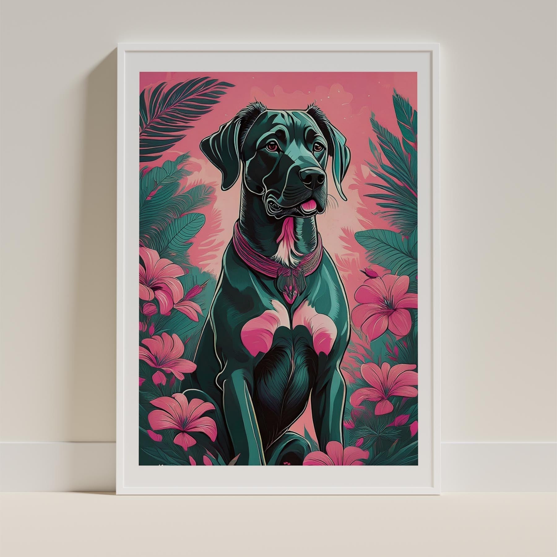 Great Dane Flowery Dog image 9