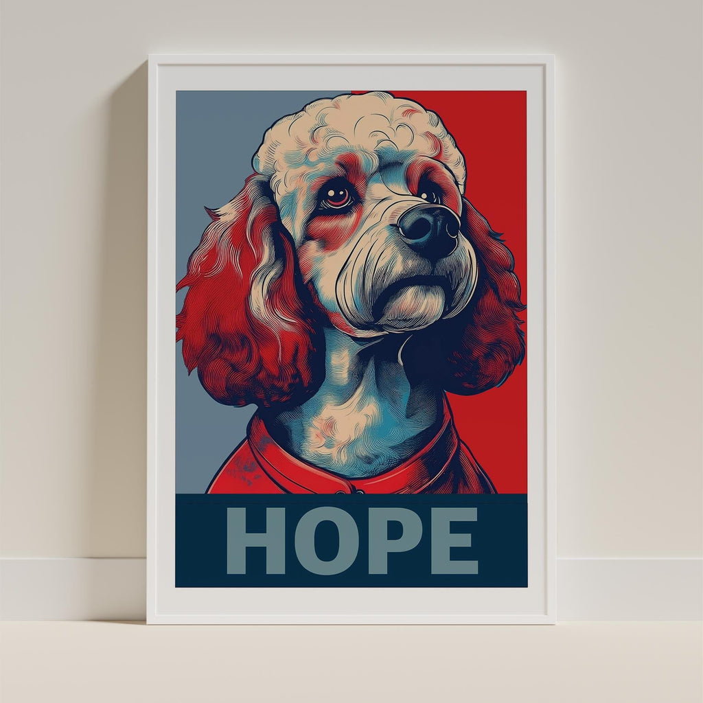 Poodle HOPE Series Inspired by the Obama Poster image 9
