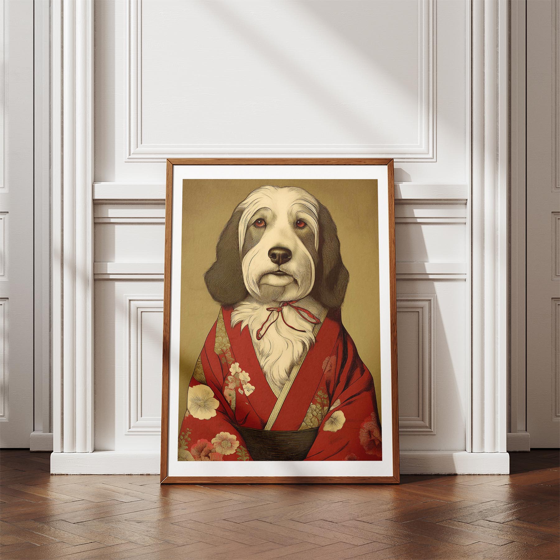 Old English Sheepdog Japanse Kimono Dog Series image 4