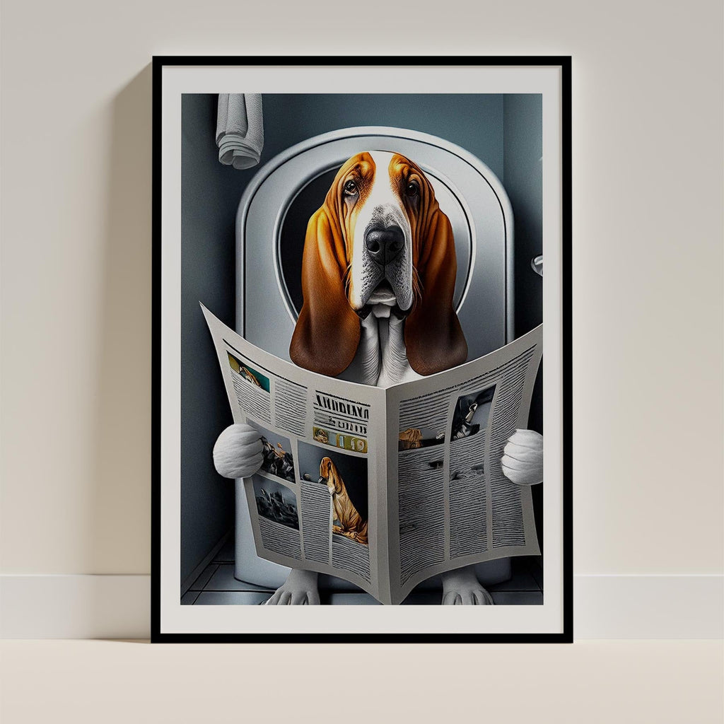 Bloodhound Toilet Humour Dog Series image 0