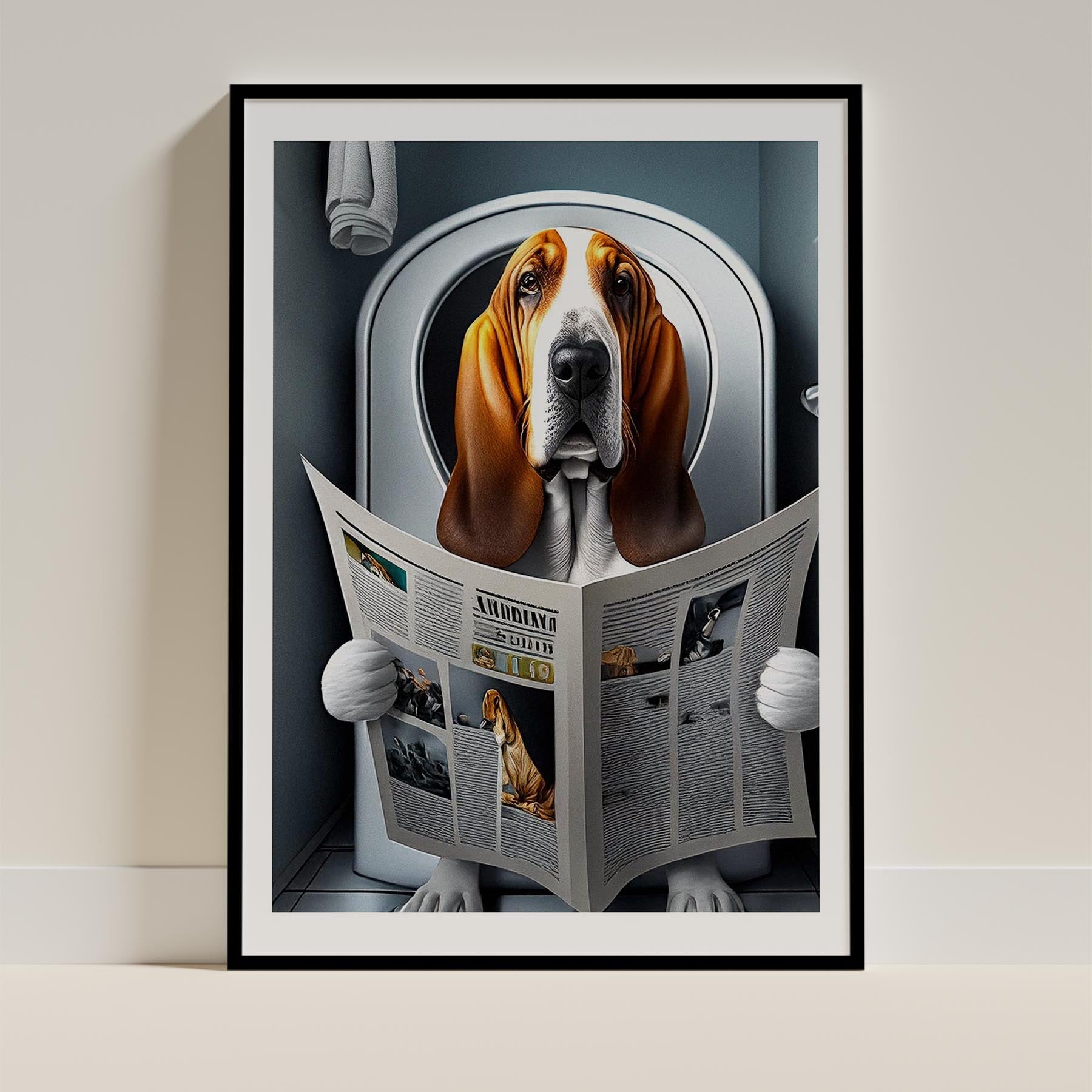 Bloodhound Toilet Humour Dog Series image 0