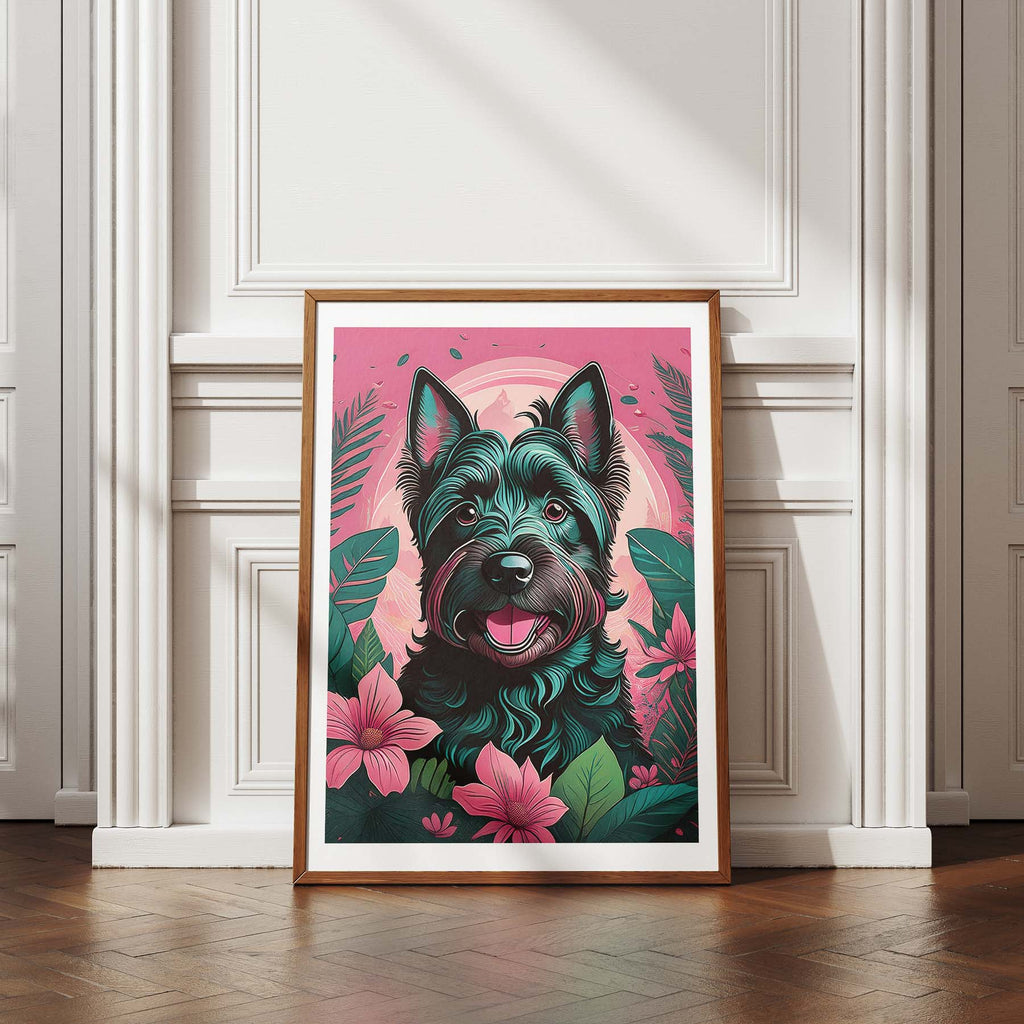 Scottish Terrier Flowery Dog image 4
