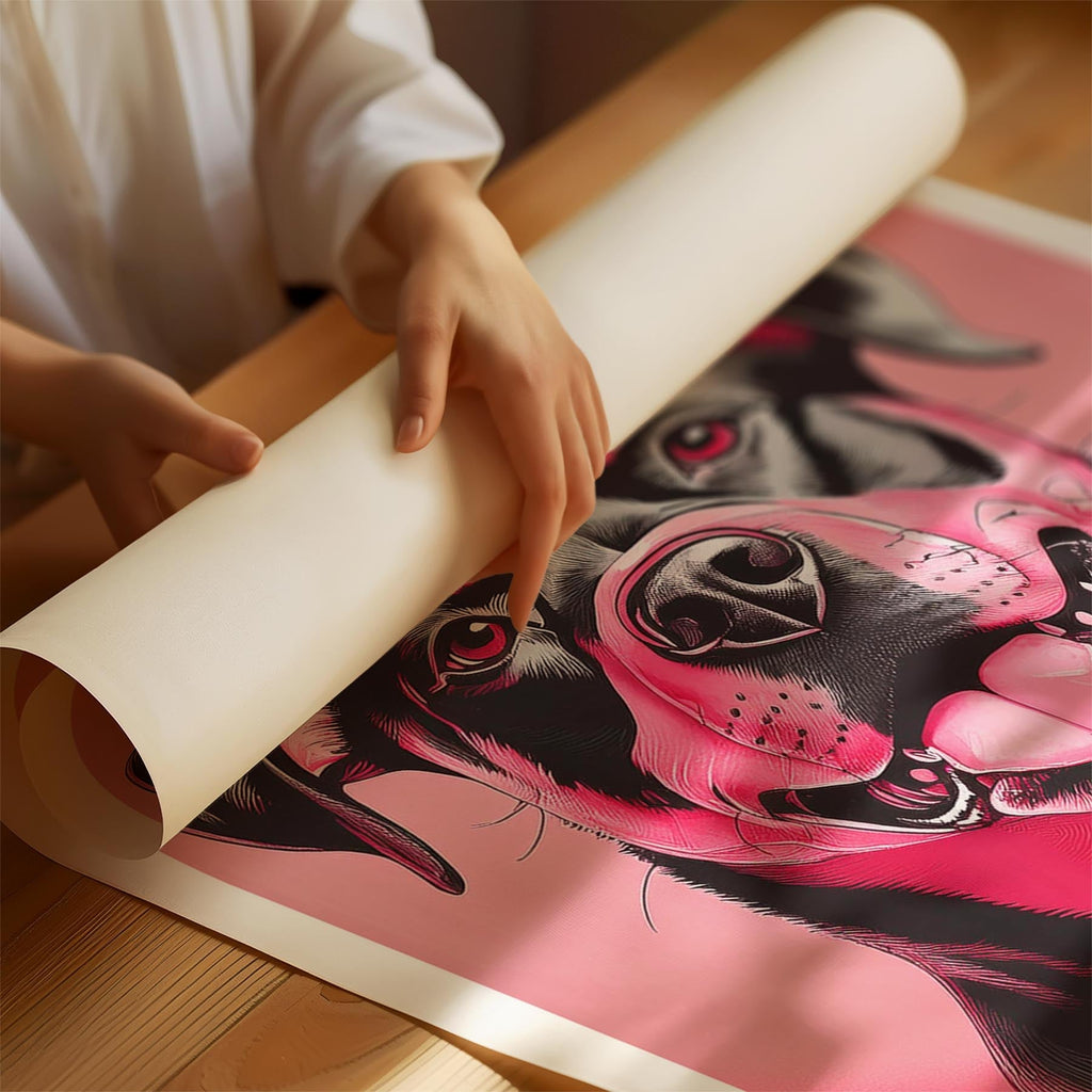 Rottweiler Pink and Black Dog Series 1 image 1