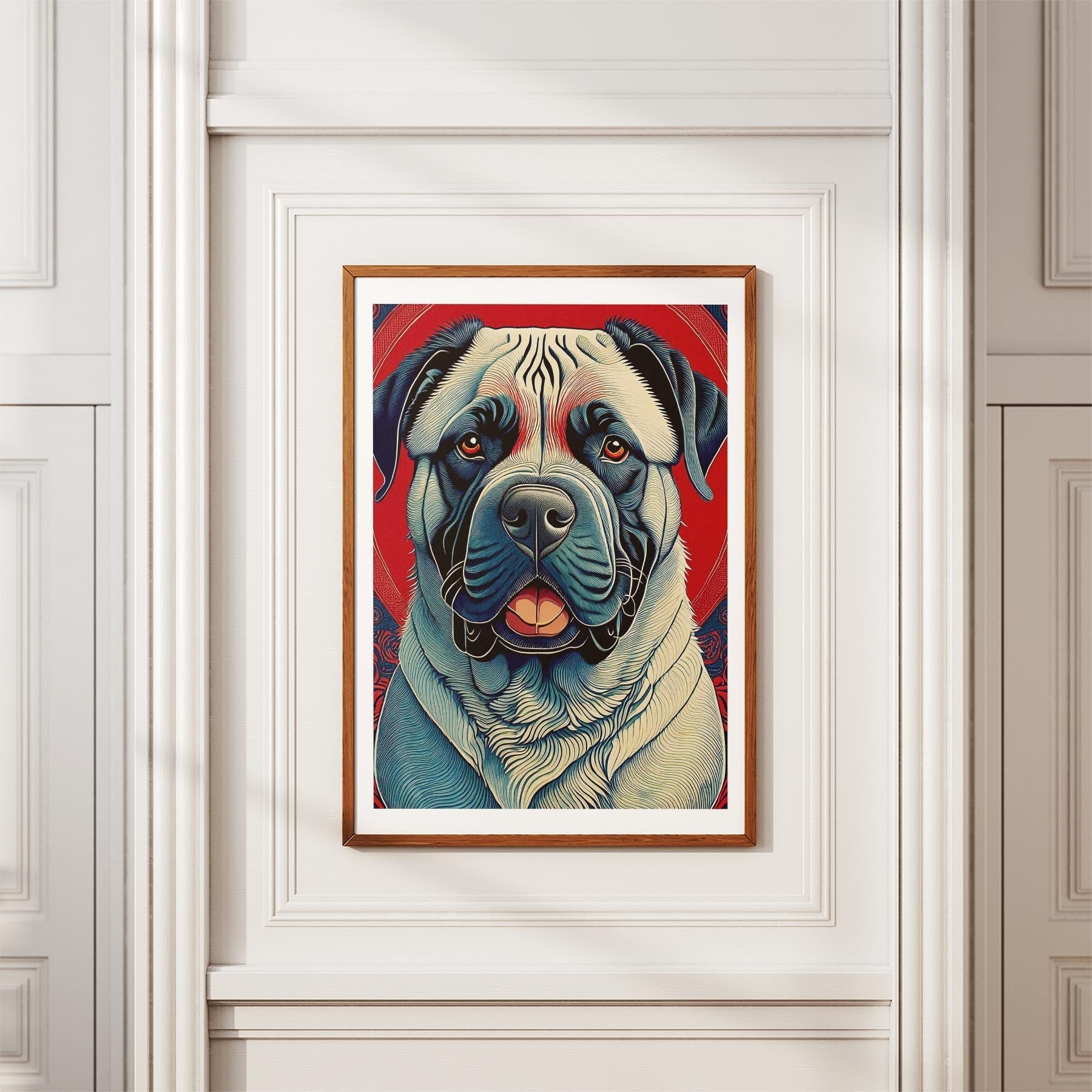 Mastiff Hokusai Japanese Inspired Dog Series image 3