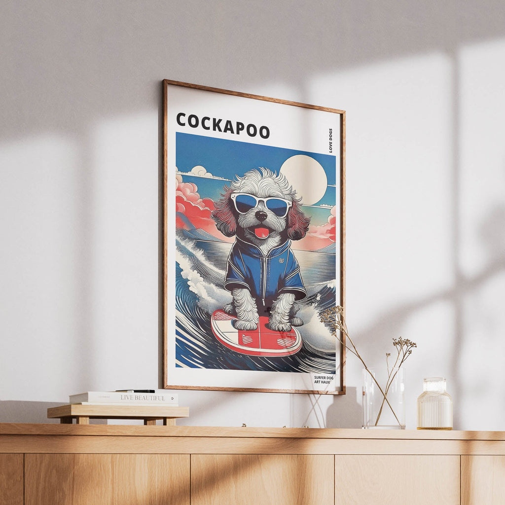 Cockapoo Hokosai Surfer Dogs 1 image 6