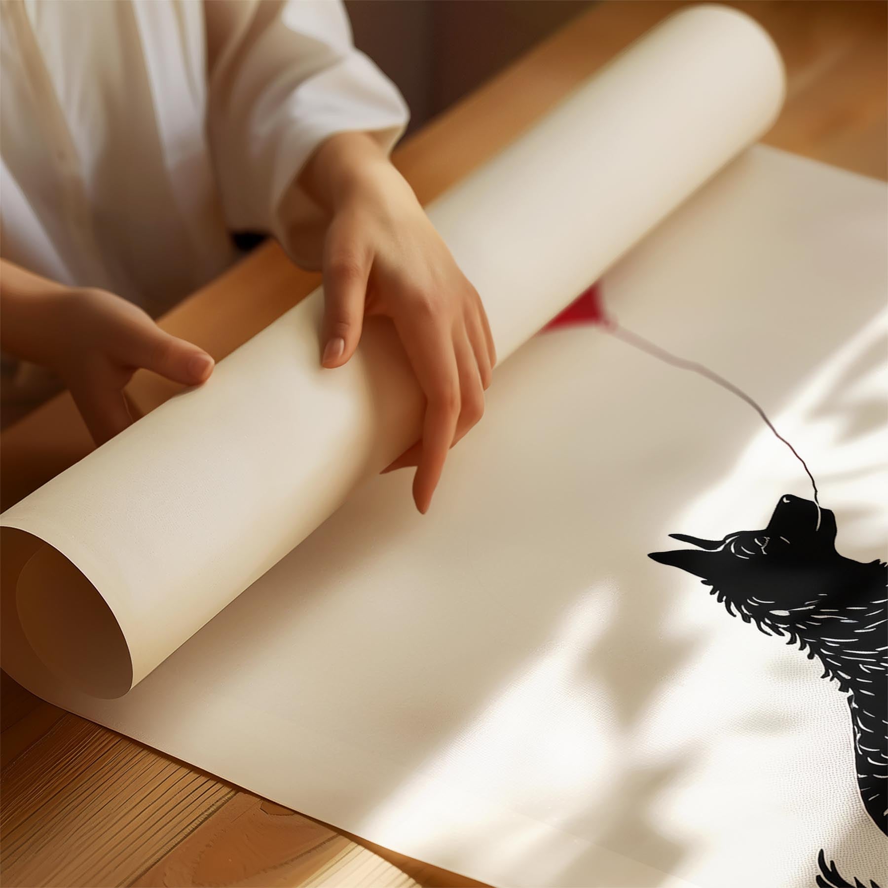 German Spitz DOGSY Series inspired by the Art of Banksy with text Dogsy image 1