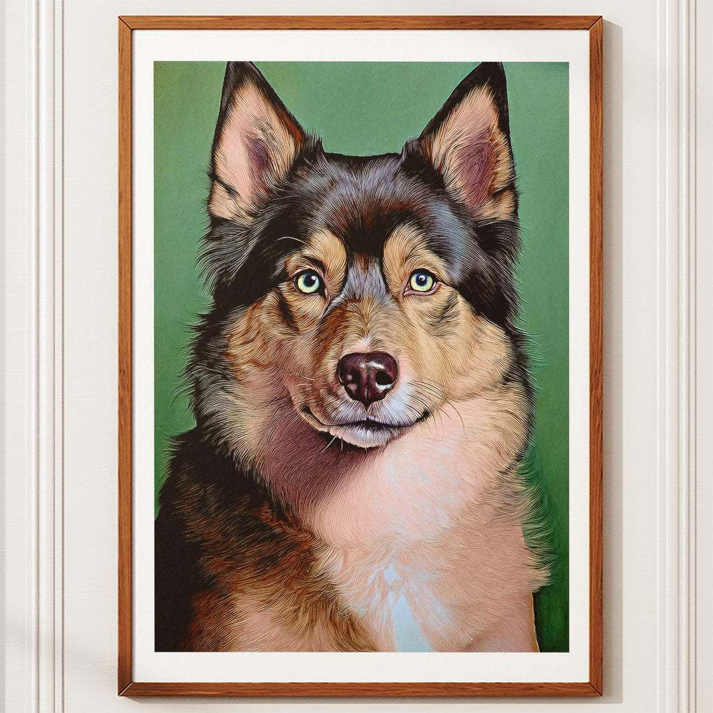 Finnish Lapphund Green Painted Series image 10