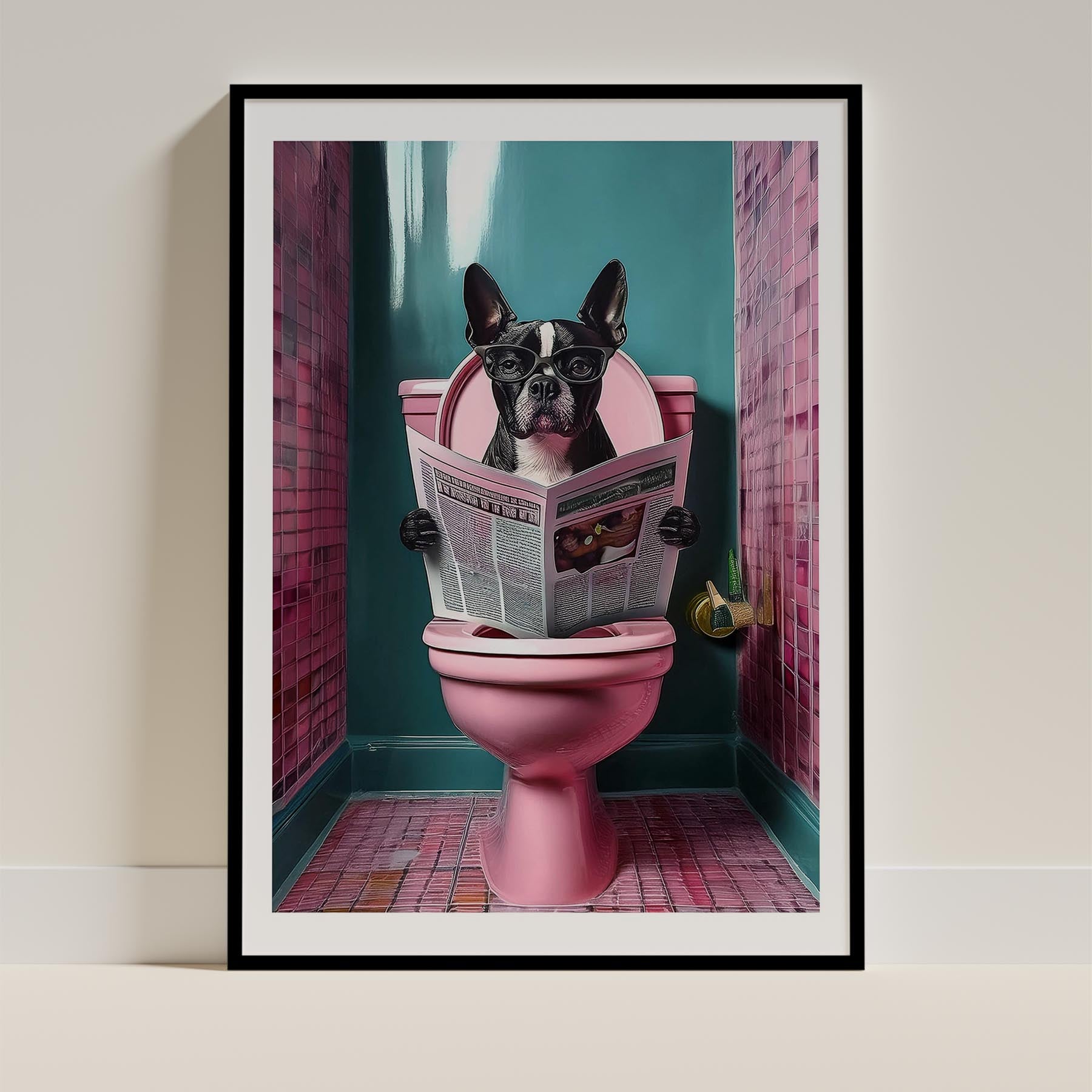 Boston Terrier Toilet Humour Dog Series 4 image 0