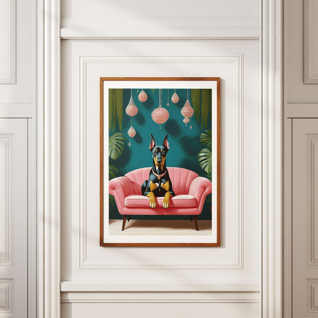 Doberman  Just Lounging Around image 2