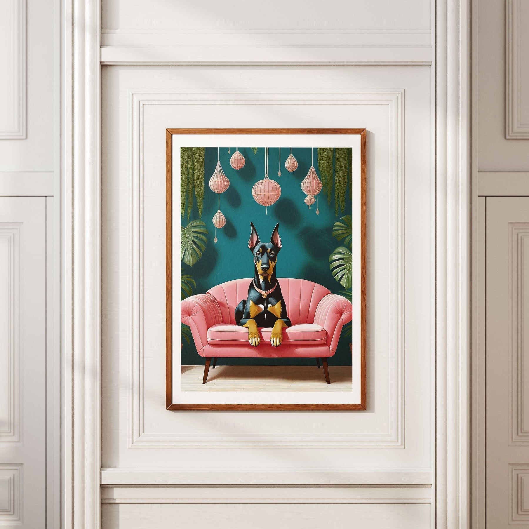 Doberman  Just Lounging Around image 2