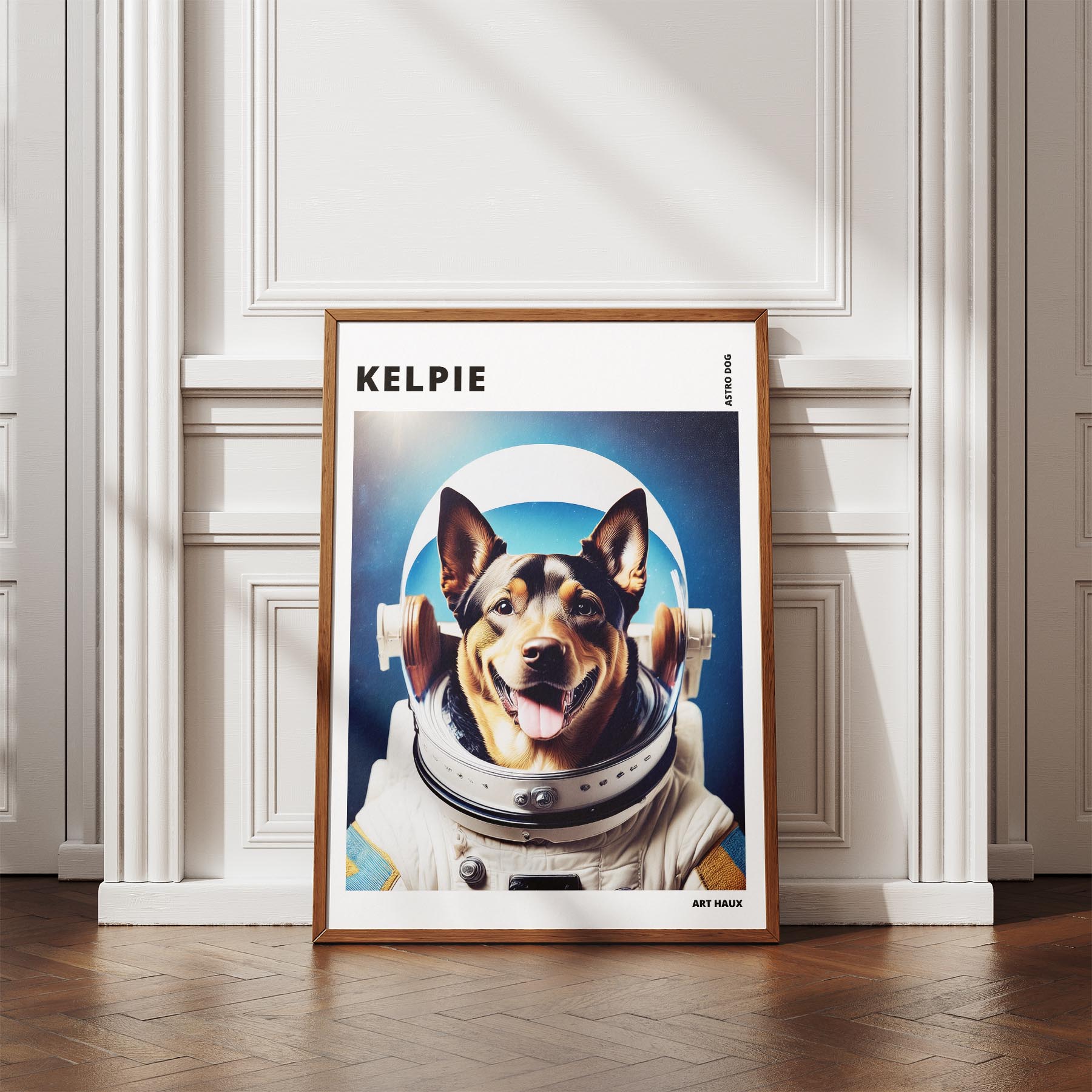 Kelpie Astronaut Dog Series with Text Astro Dog image 4