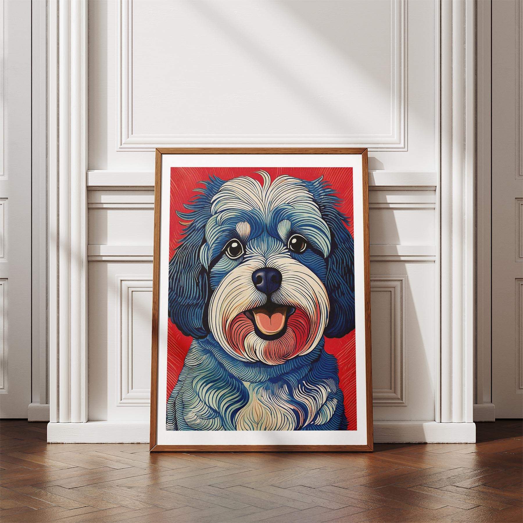 Cavoodle Hokusai Japanese Inspired Dog Series 8 image 4