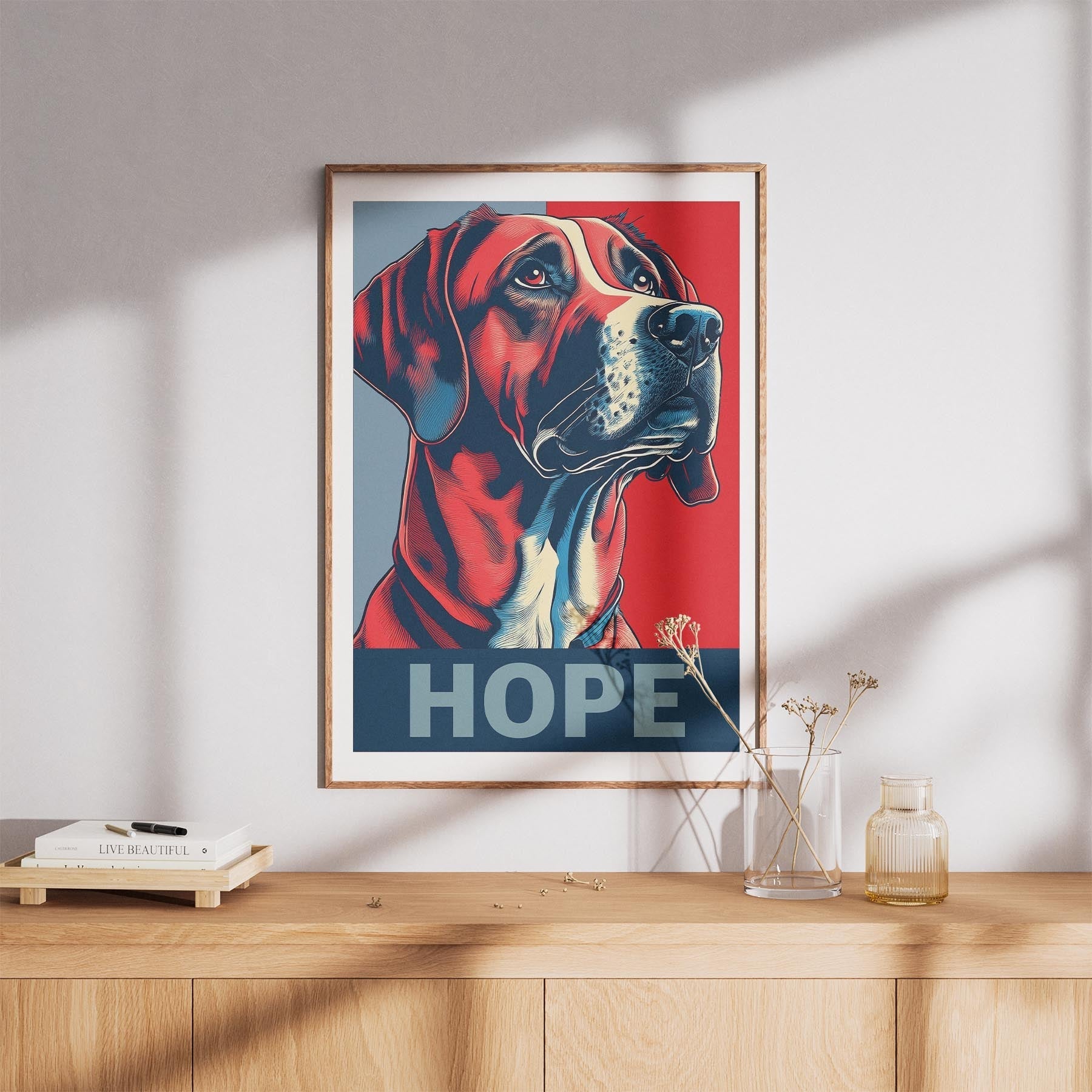 Rhoedesian Ridgeback HOPE Series Inspired by the Obama Poster image 8