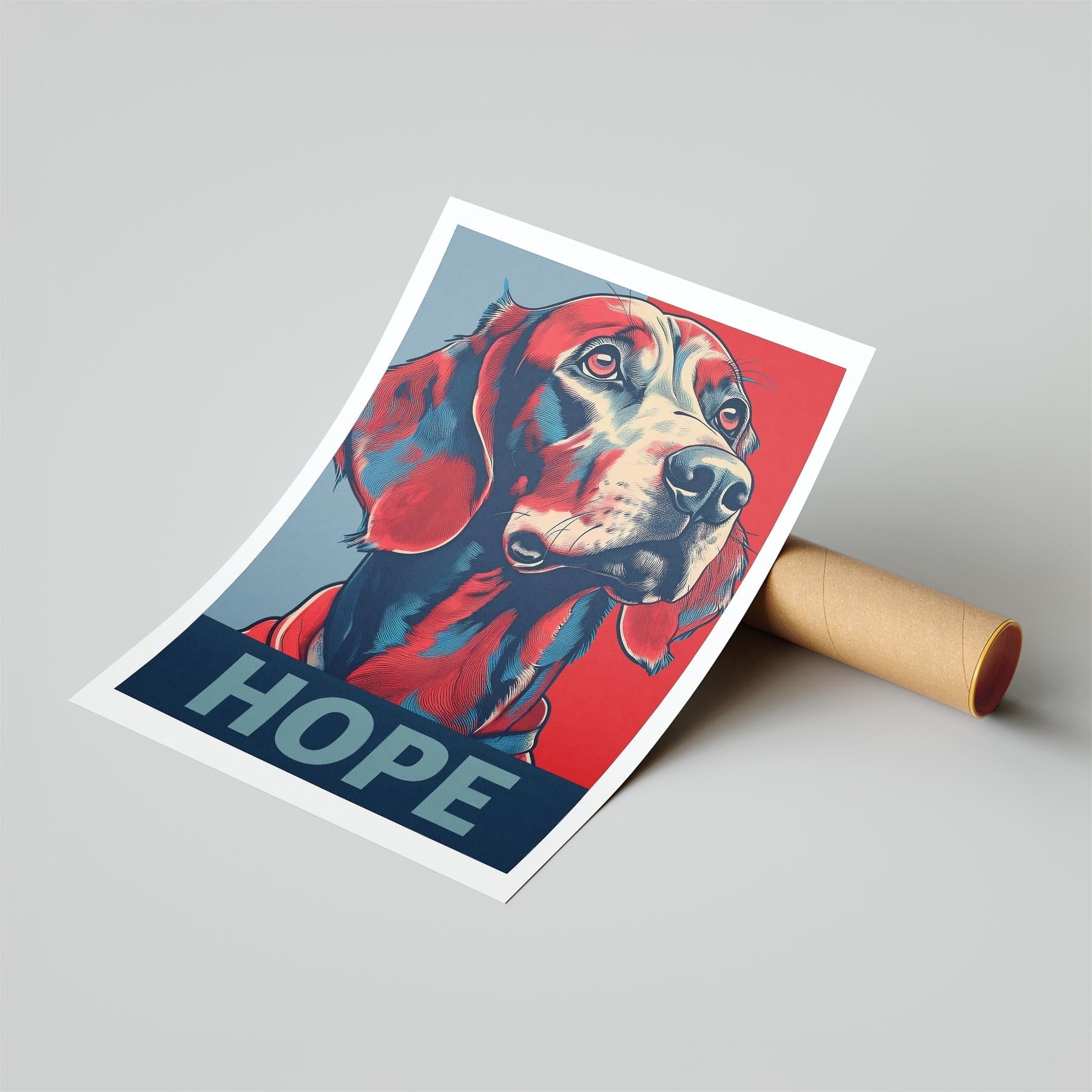 Irish Setter HOPE Series Inspired by the Obama Poster image 6