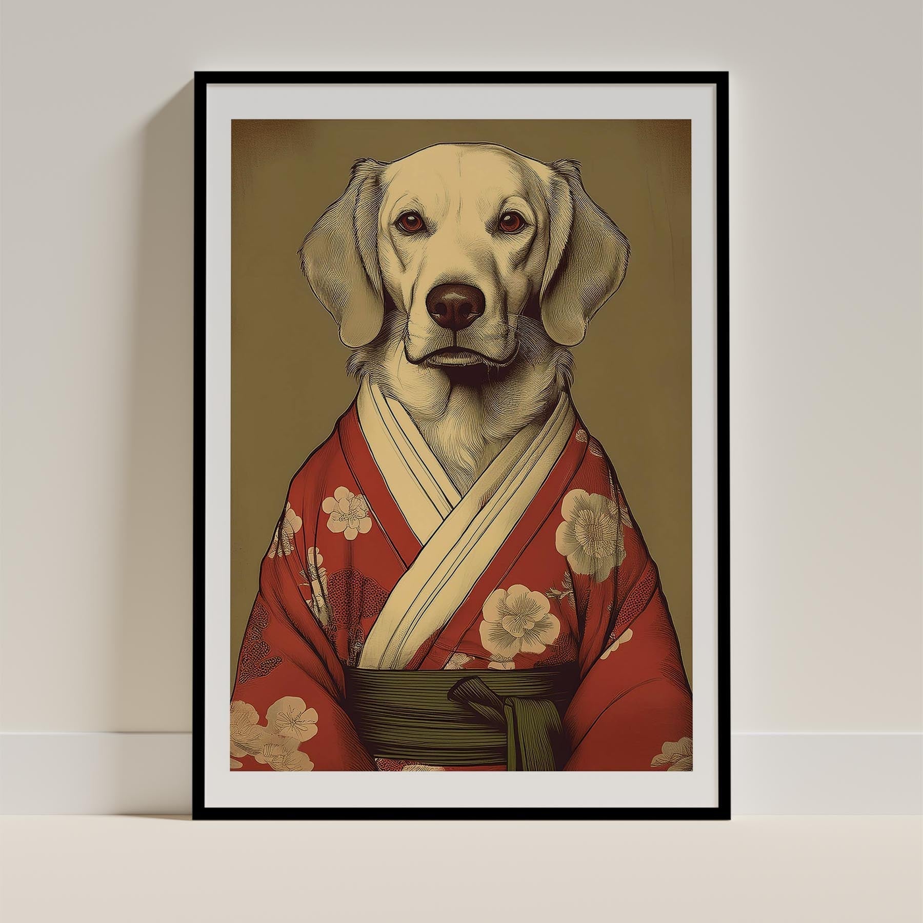 Golden Retriever Japanse Kimono Dog Series image 0