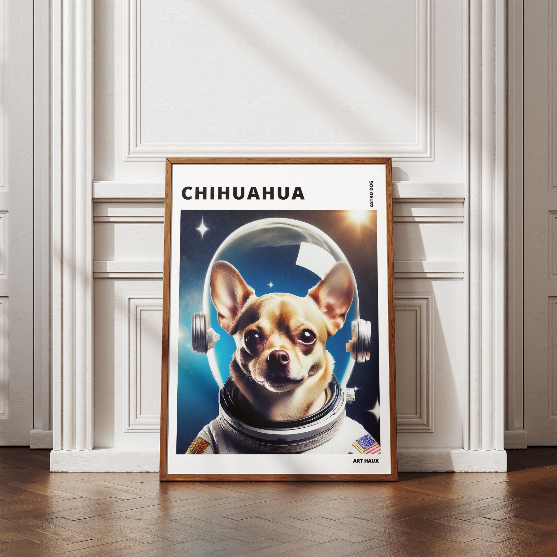 Chihuahua Astronaut Dog Series with Text Astro Dog image 4