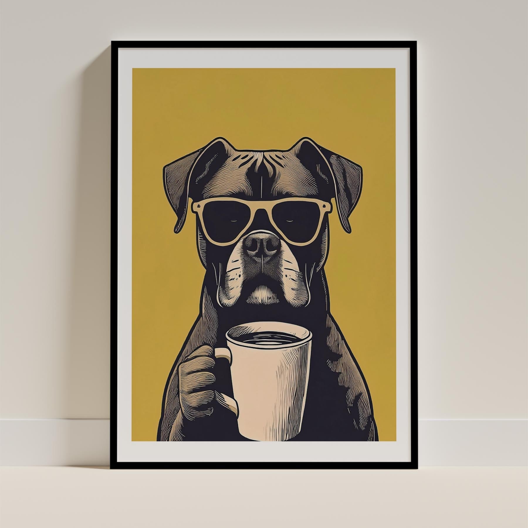 Boxer Chillin Coffee Dog image 11