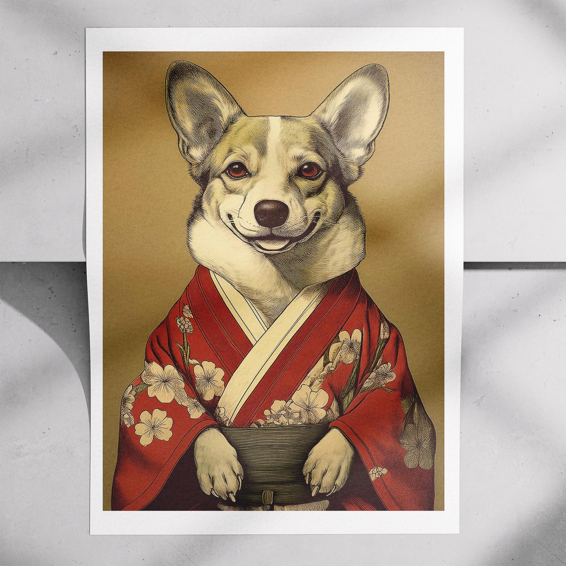 Corgi Japanse Kimono Dog Series image 7