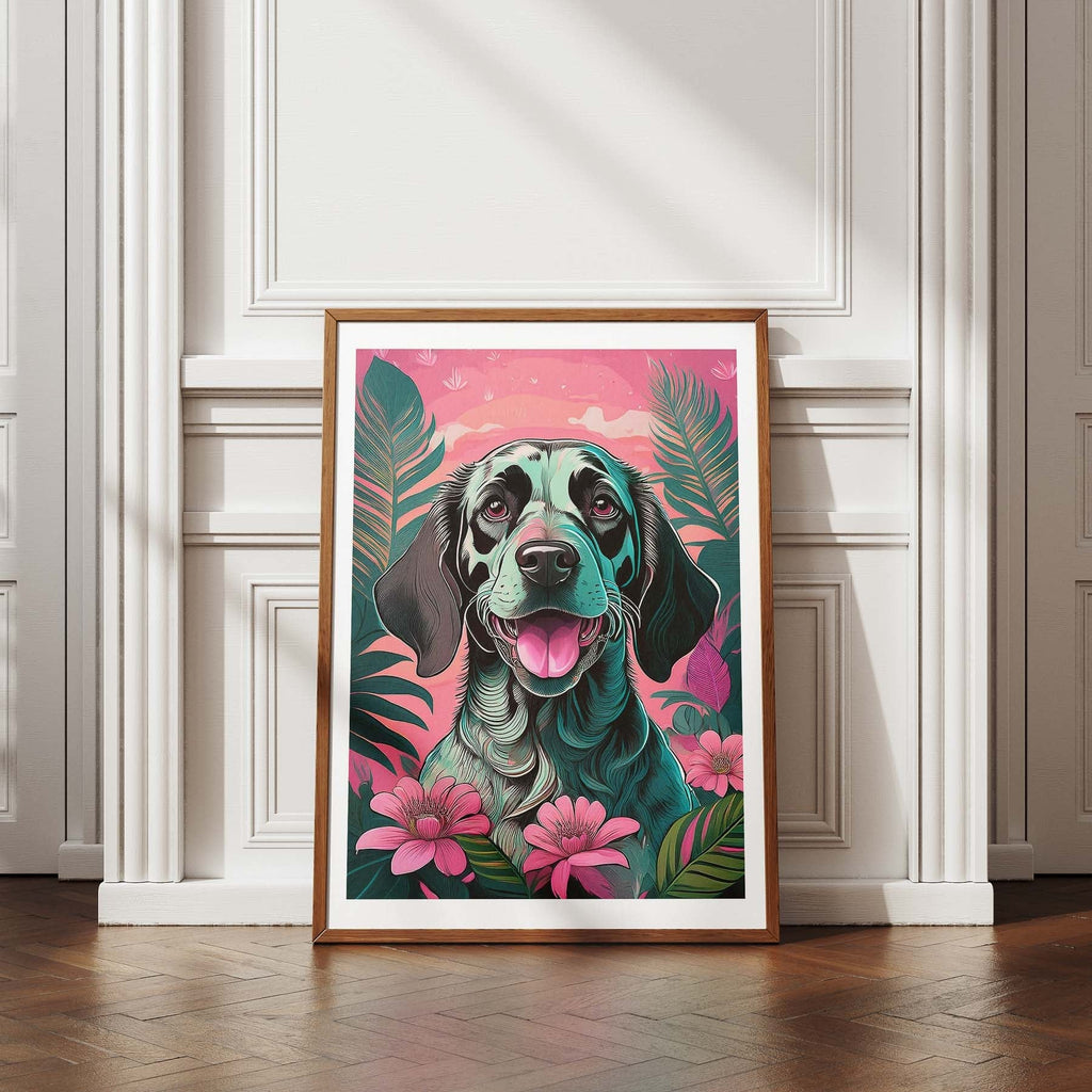 English Setter Flowery Dog image 4