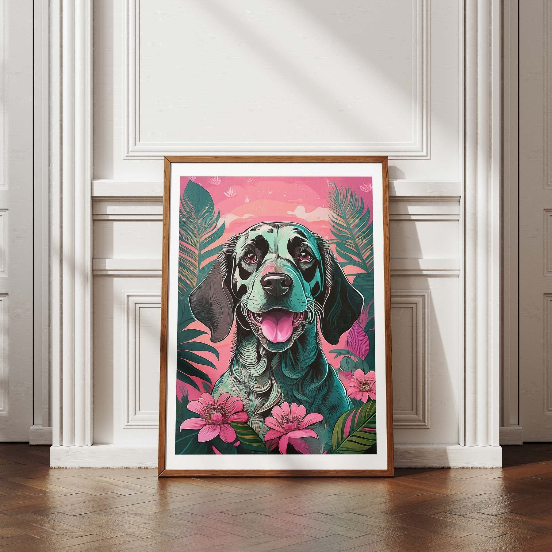 English Setter Flowery Dog image 4