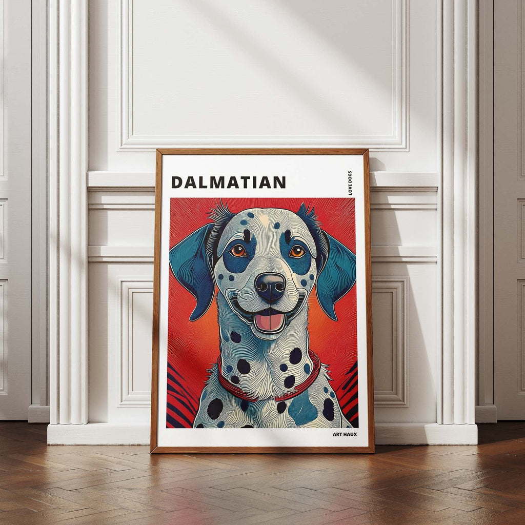 Dalmatian Hokusai Japanese Inspired Dog Series with Text image 4