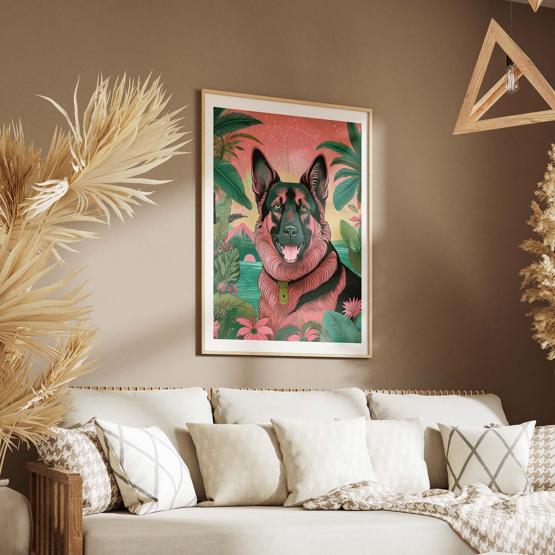 German Shepherd Flowery Dog image 5