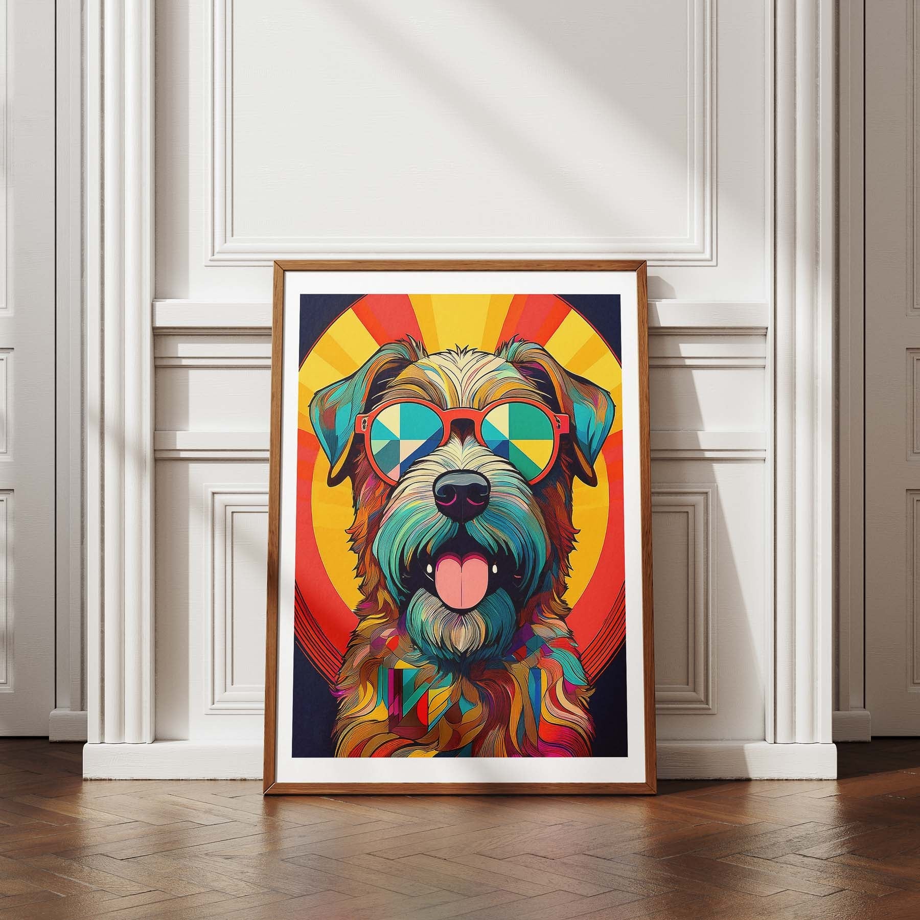 Irish Terrier In Colourful Sunnies 1 image 4